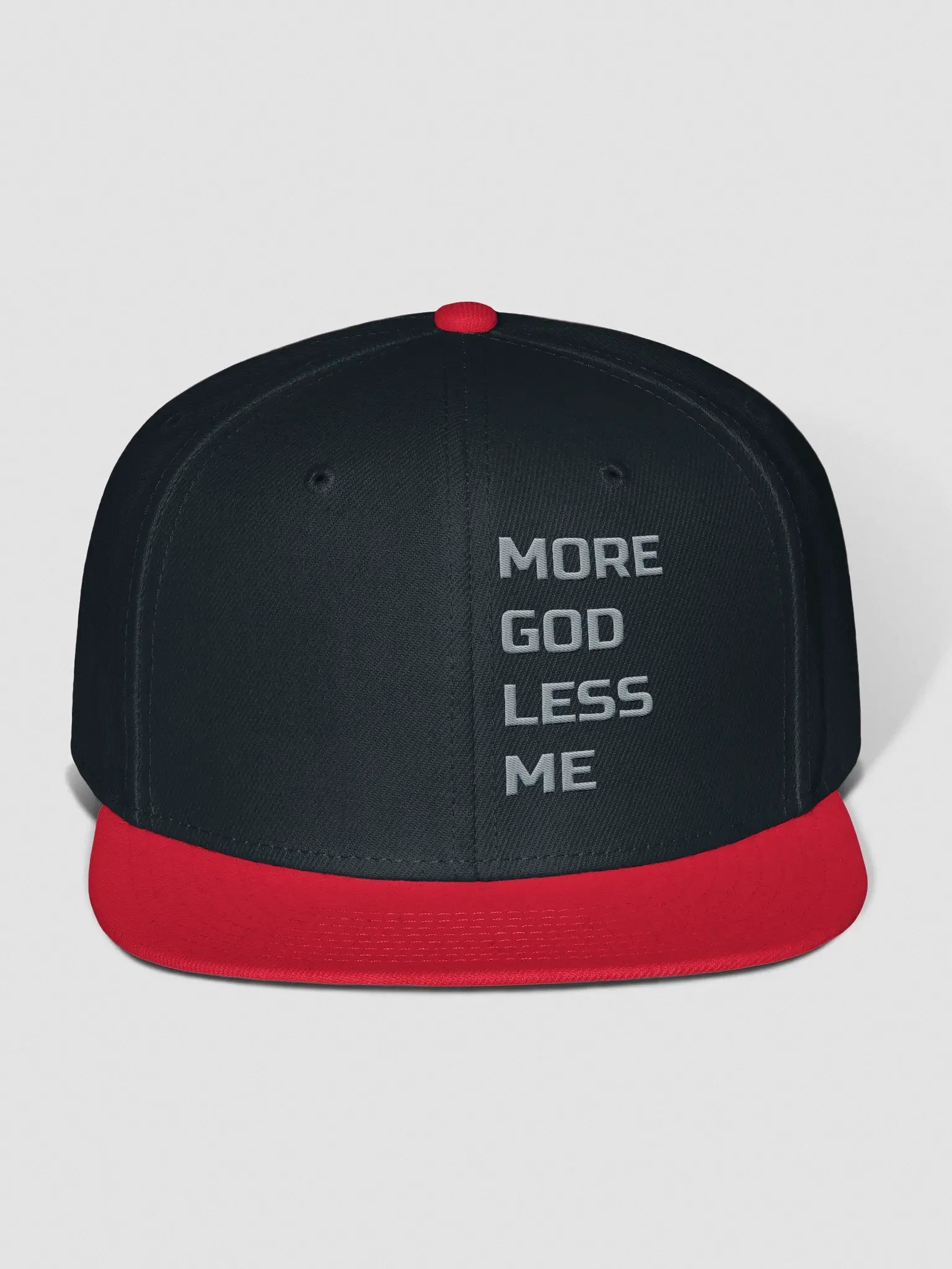 More God Less Me Snapback Cap