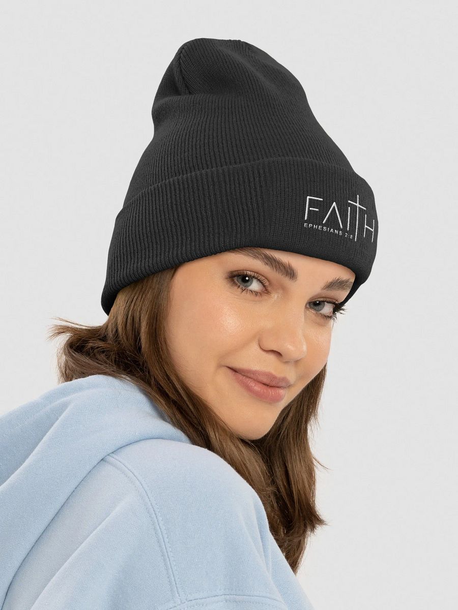 Faith - Ephesians 2 : 8 Cuffed Beanie