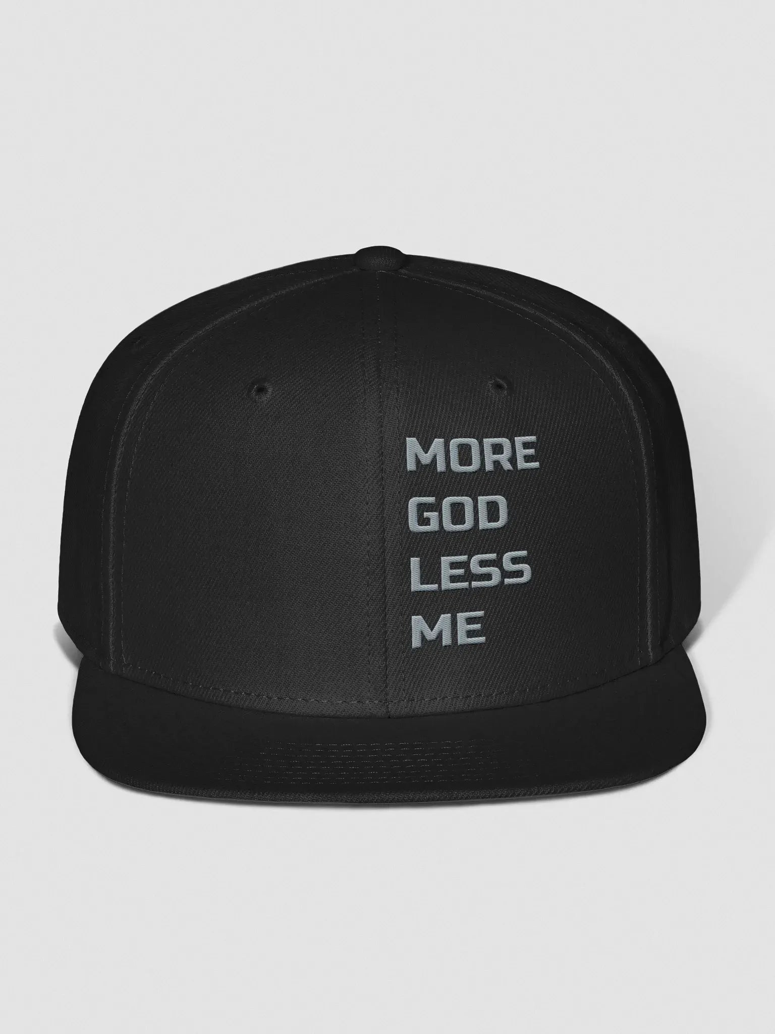 More God Less Me Snapback Cap