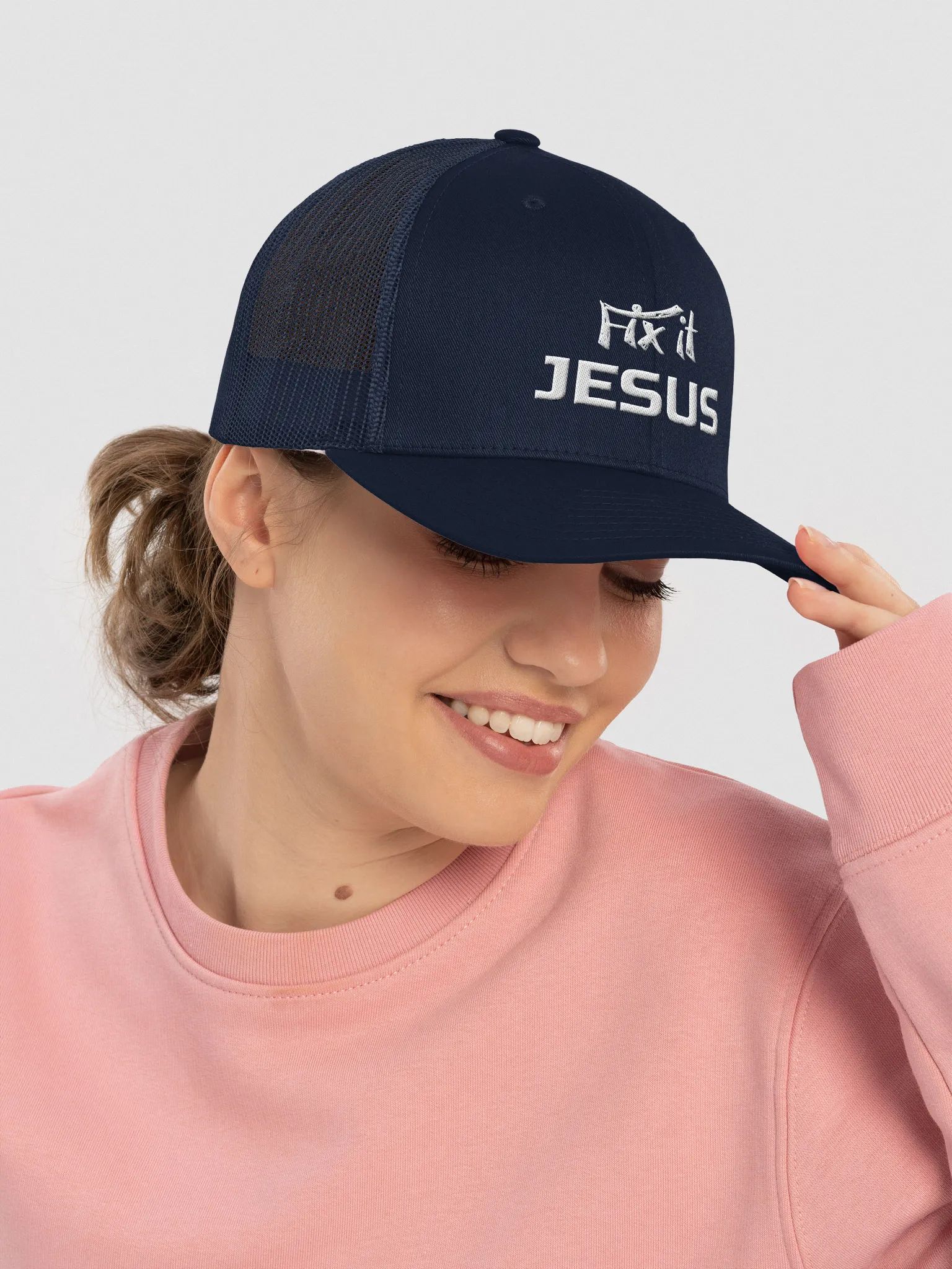 Fix it Jesus Trucker Hat