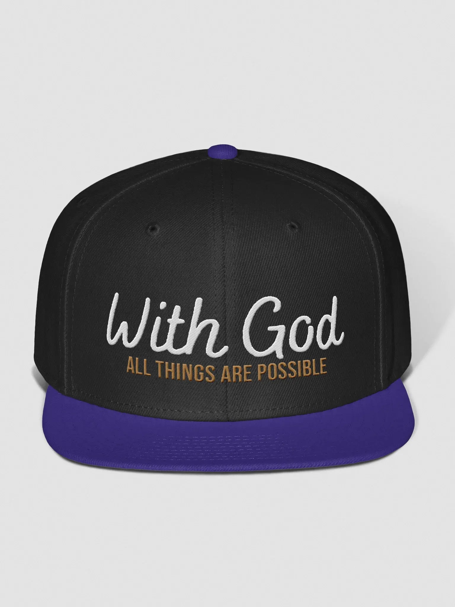 With God All things are possible Snapback Cap