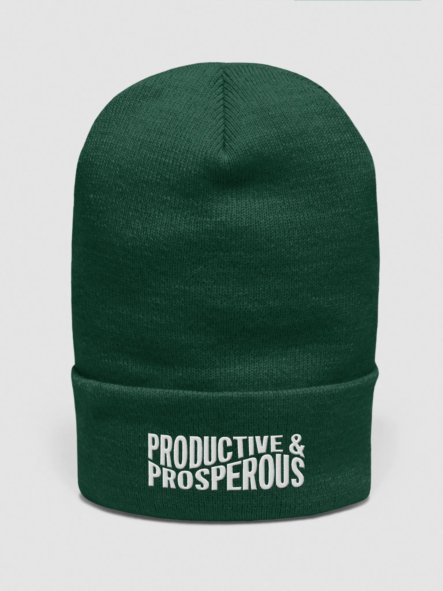 Productive & Prosperous Cuffed Beanie