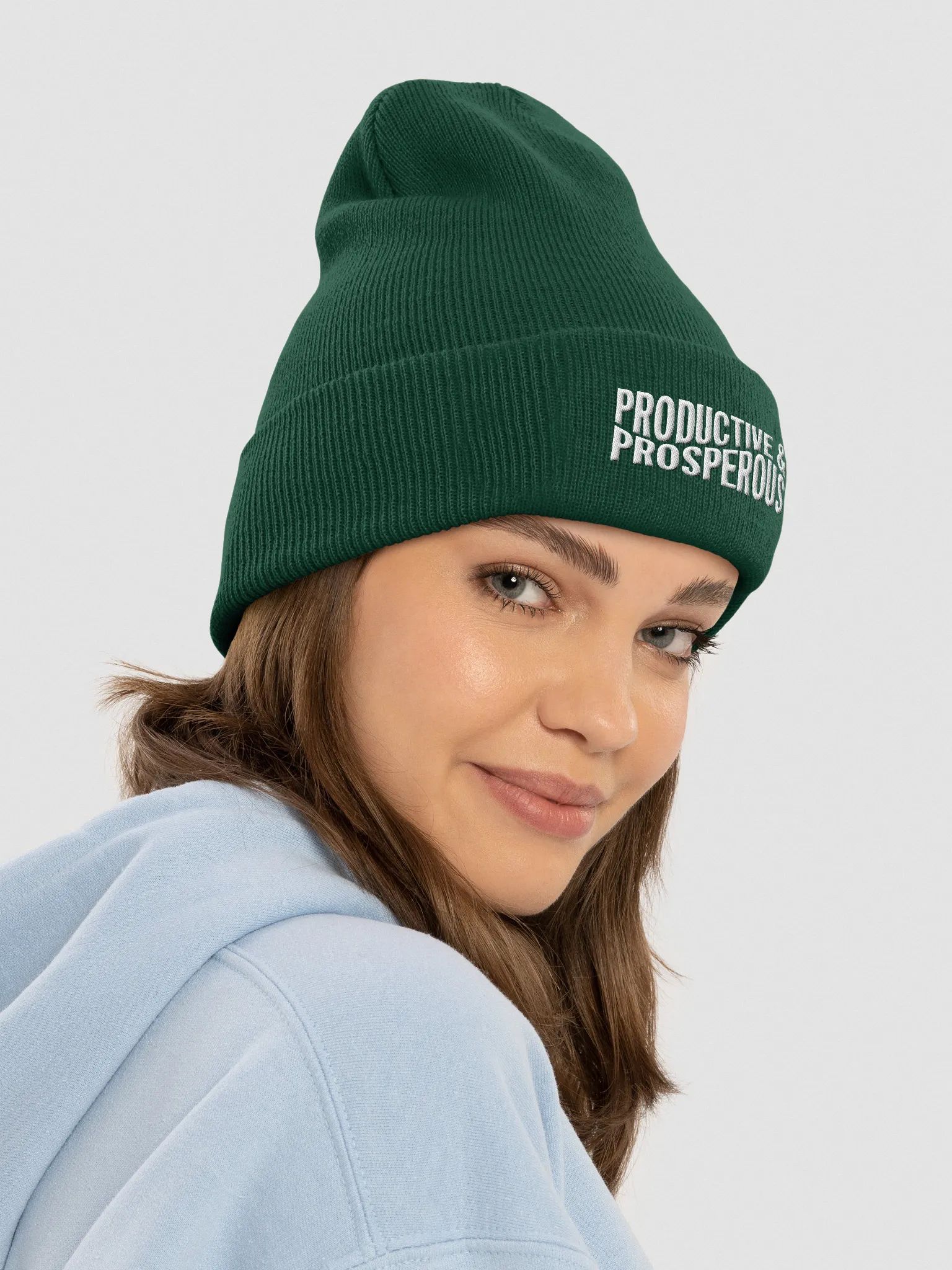 Productive & Prosperous Cuffed Beanie