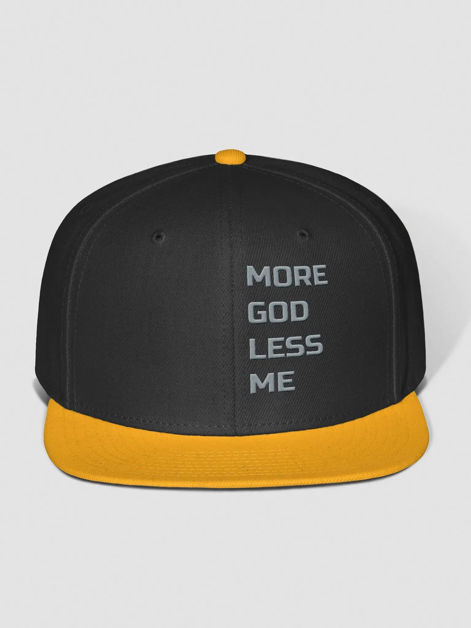 More God Less Me Snapback Cap