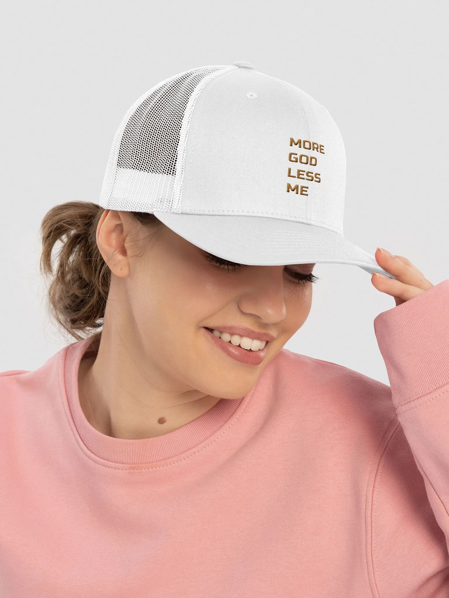 More God Less Me Trucker Hat
