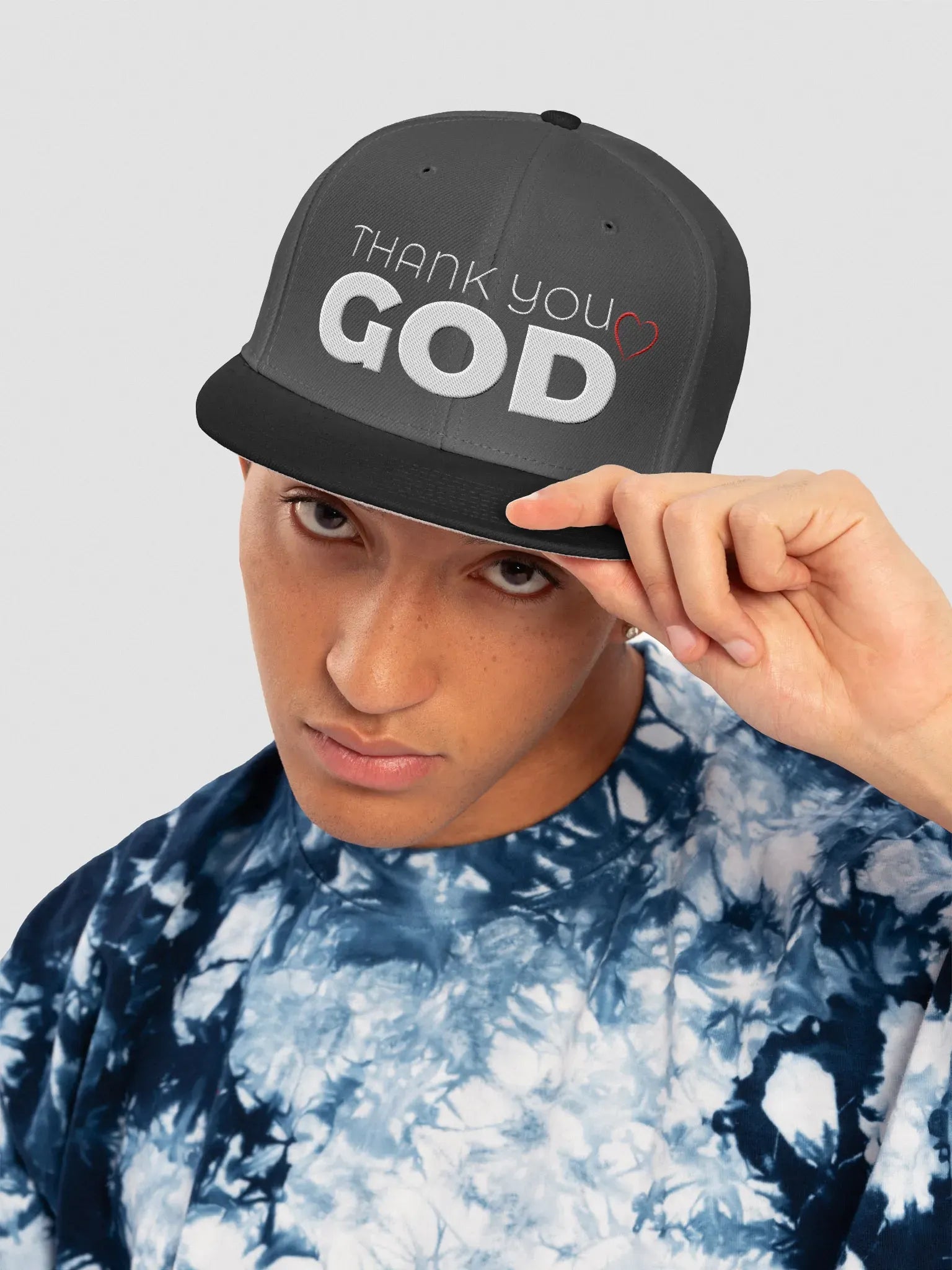 Thank you God Snapback Cap