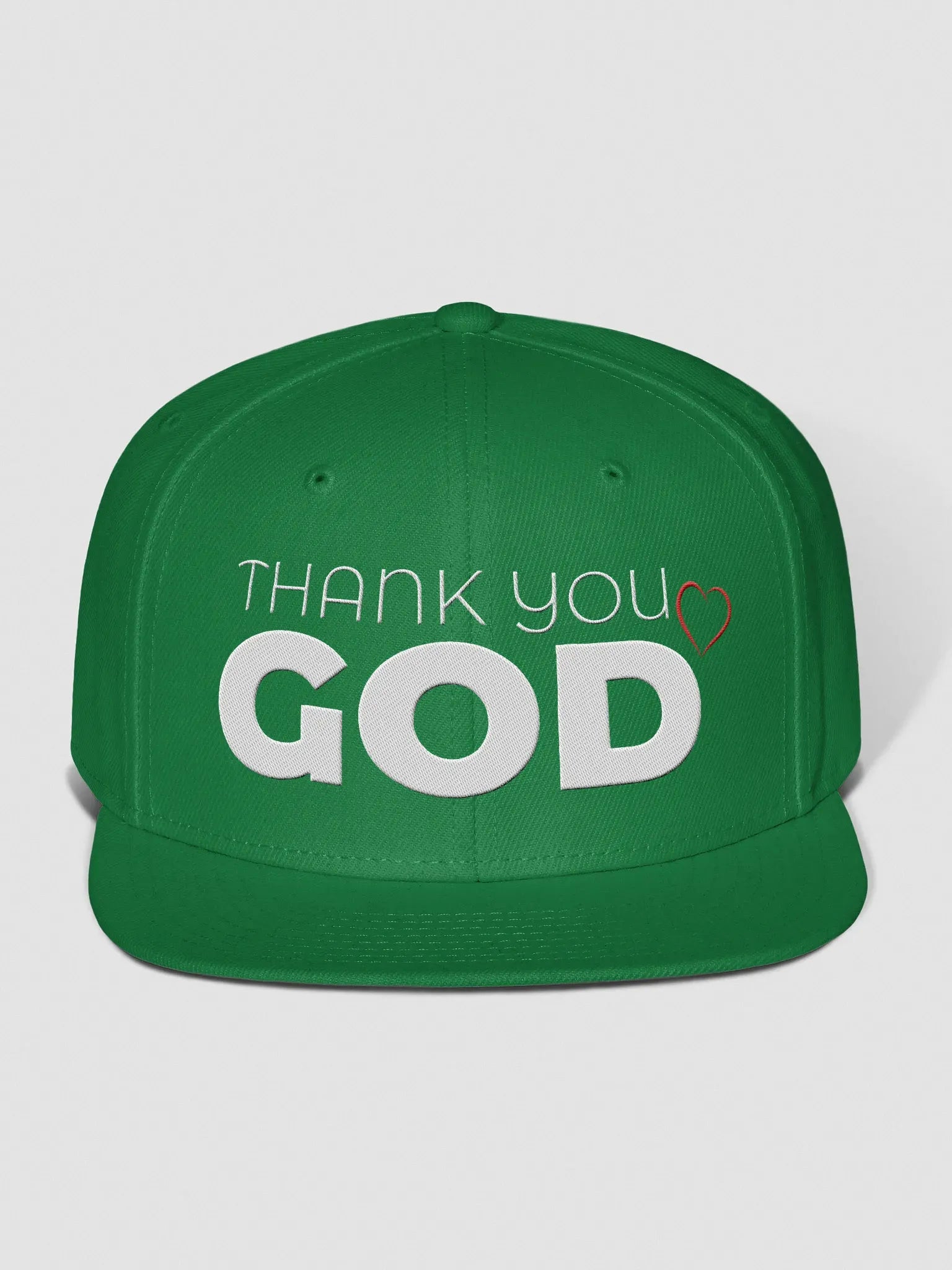 Thank you God Snapback Cap