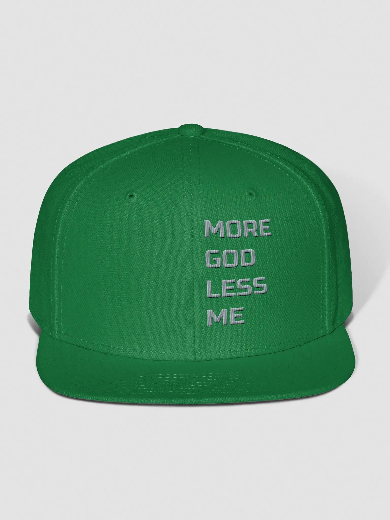 More God Less Me Snapback Cap