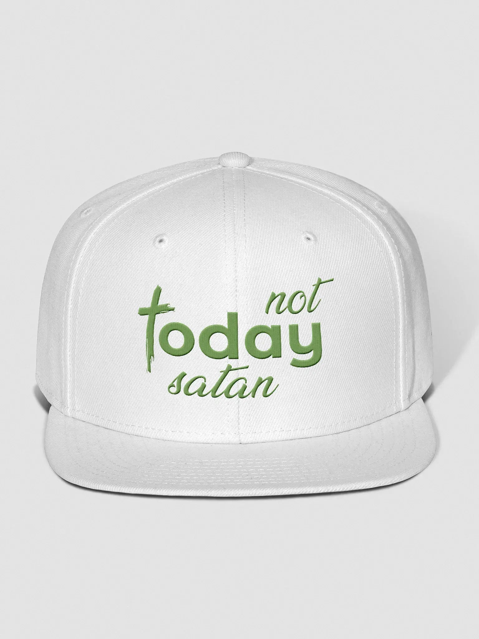 Not Today Satan Snapback Cap