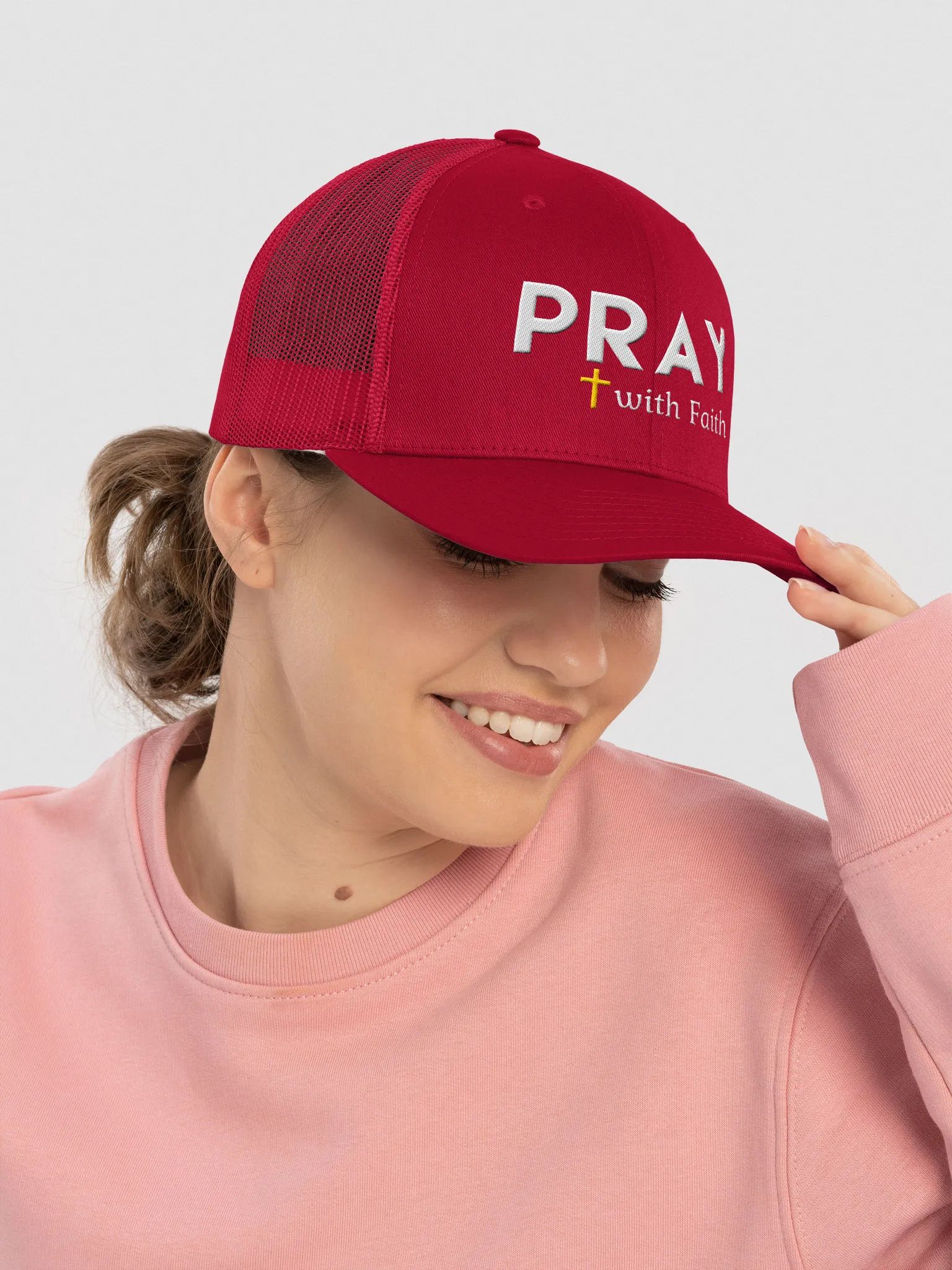 Pray with faith Trucker Hat
