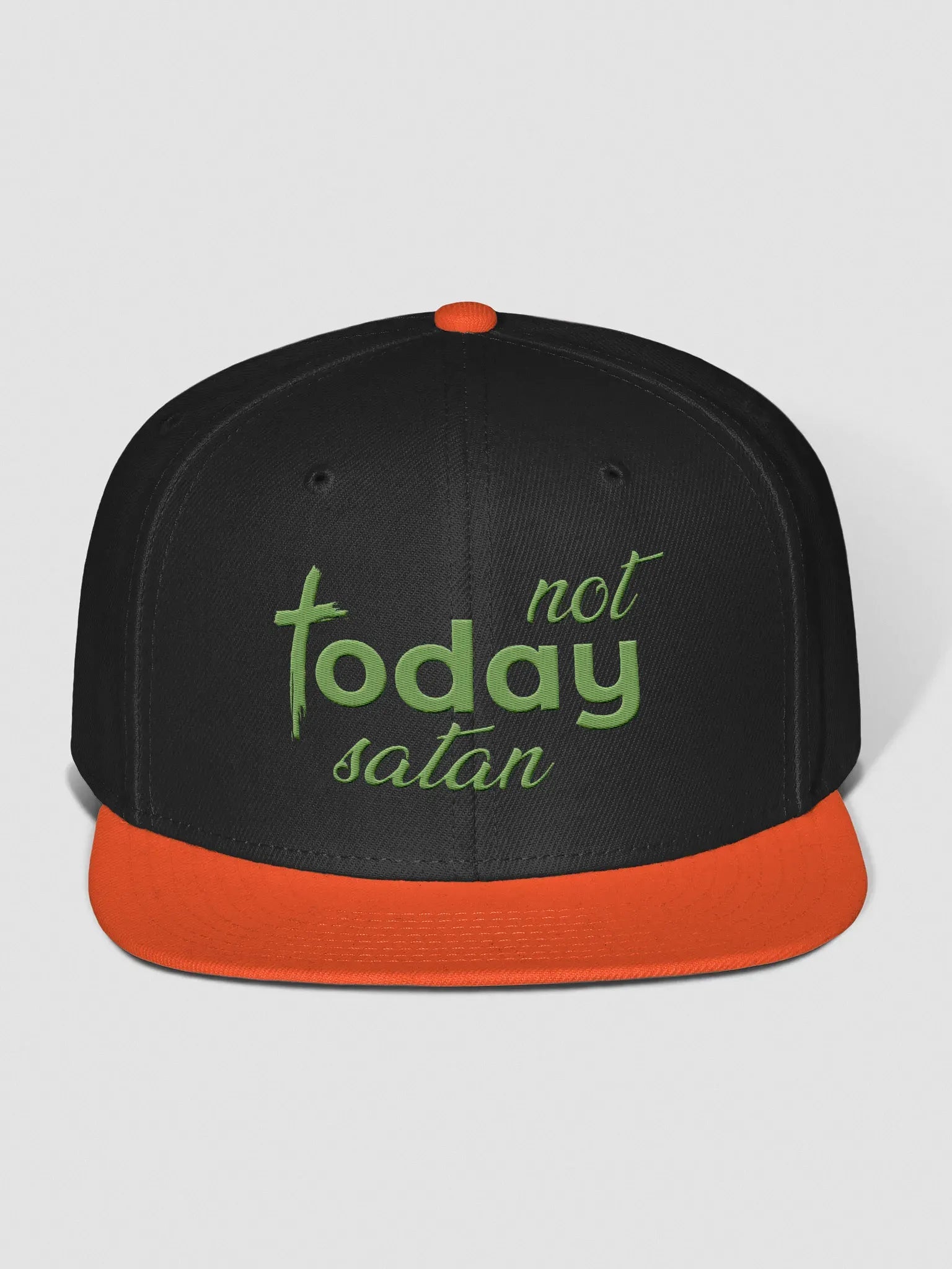 Not Today Satan Snapback Cap