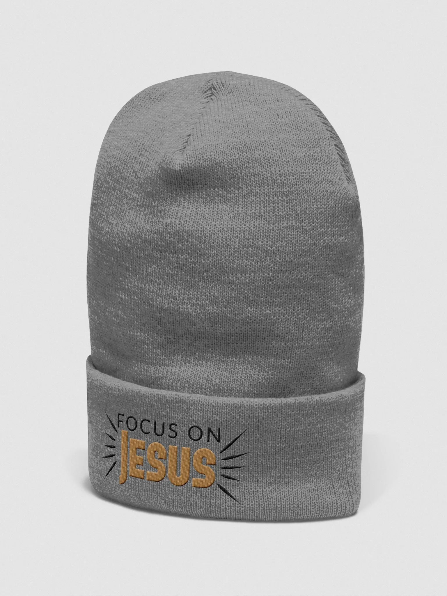 Focus on Jesus Cuffed Beanie
