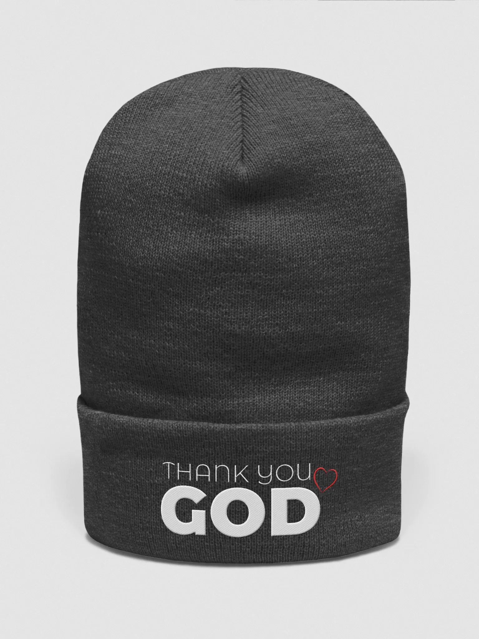 Thank you God Cuffed Beanie
