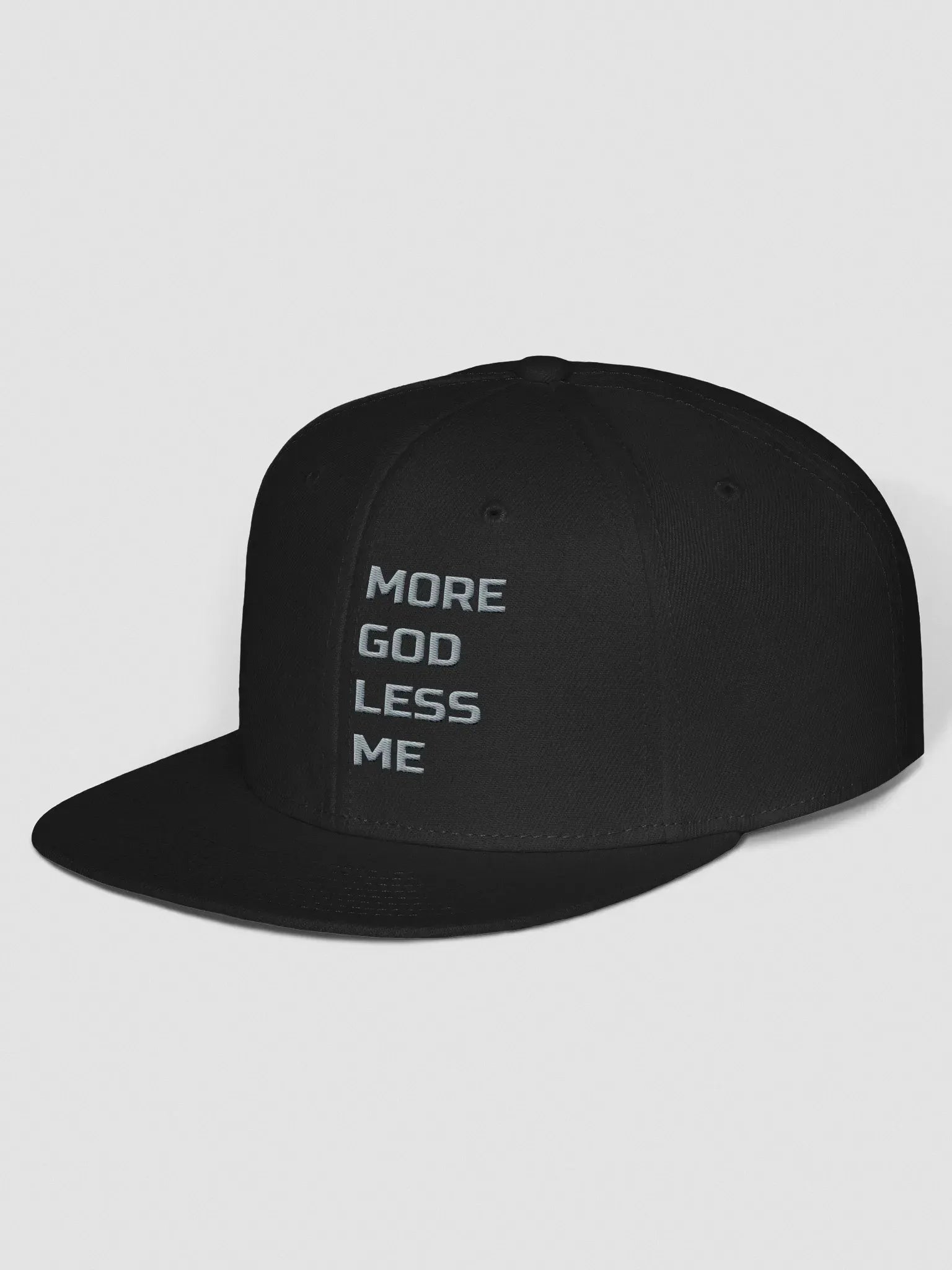 More God Less Me Snapback Cap