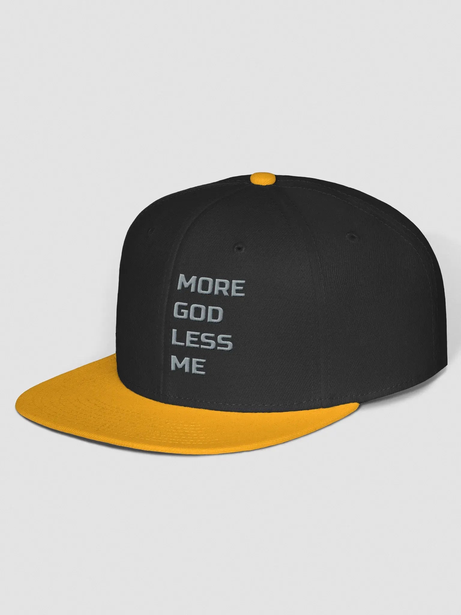More God Less Me Snapback Cap