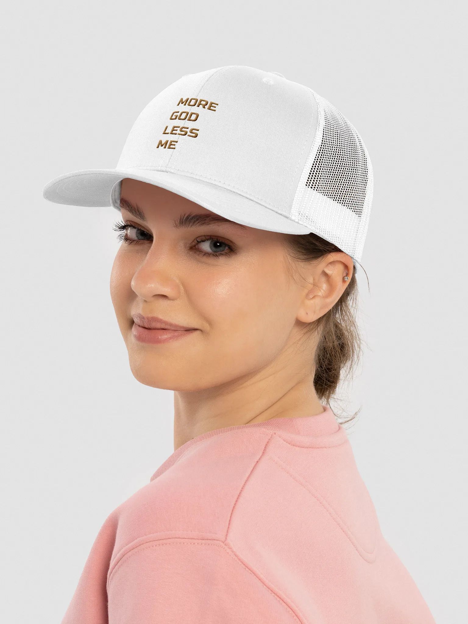 More God Less Me Trucker Hat