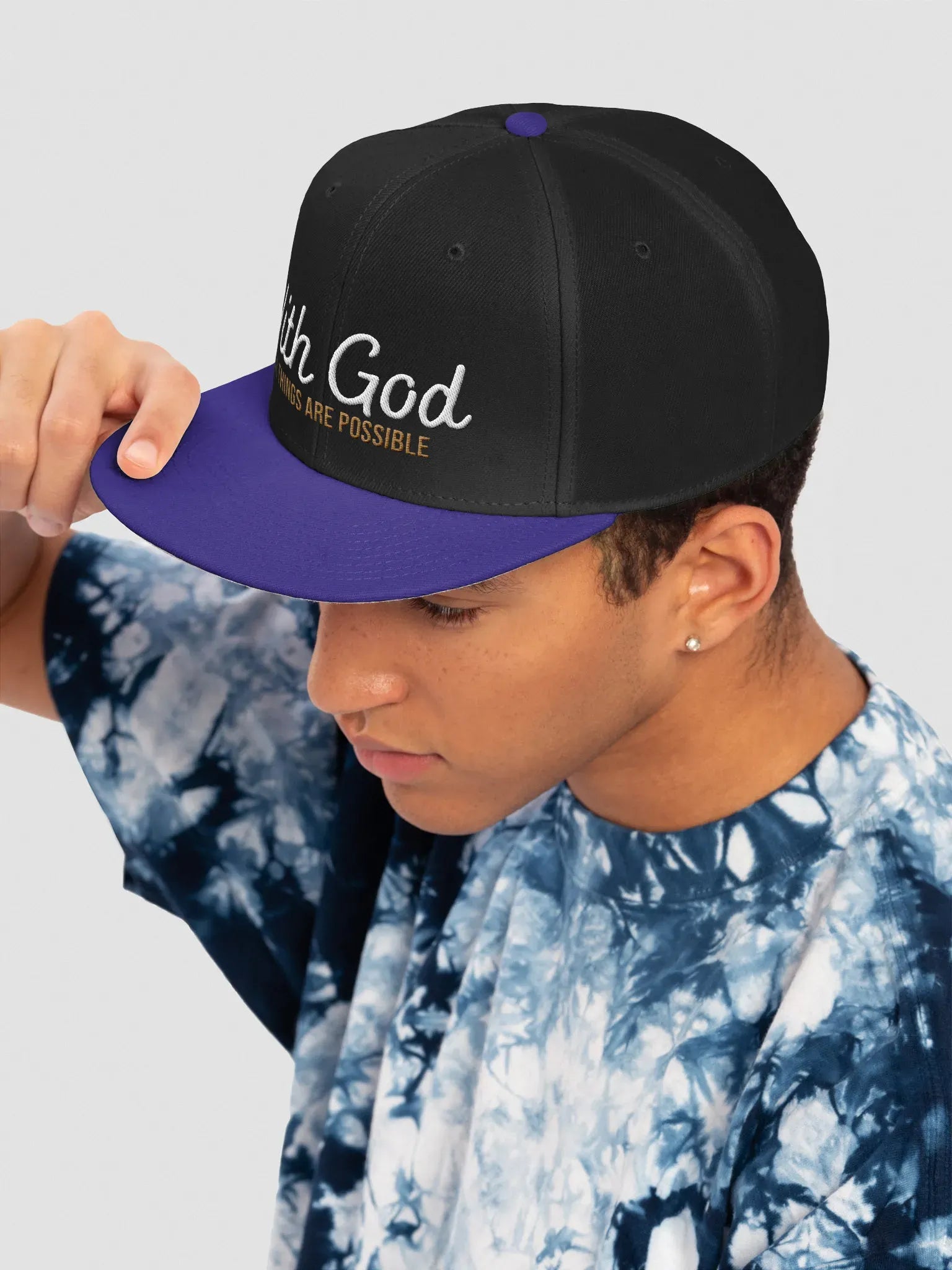 With God All things are possible Snapback Cap