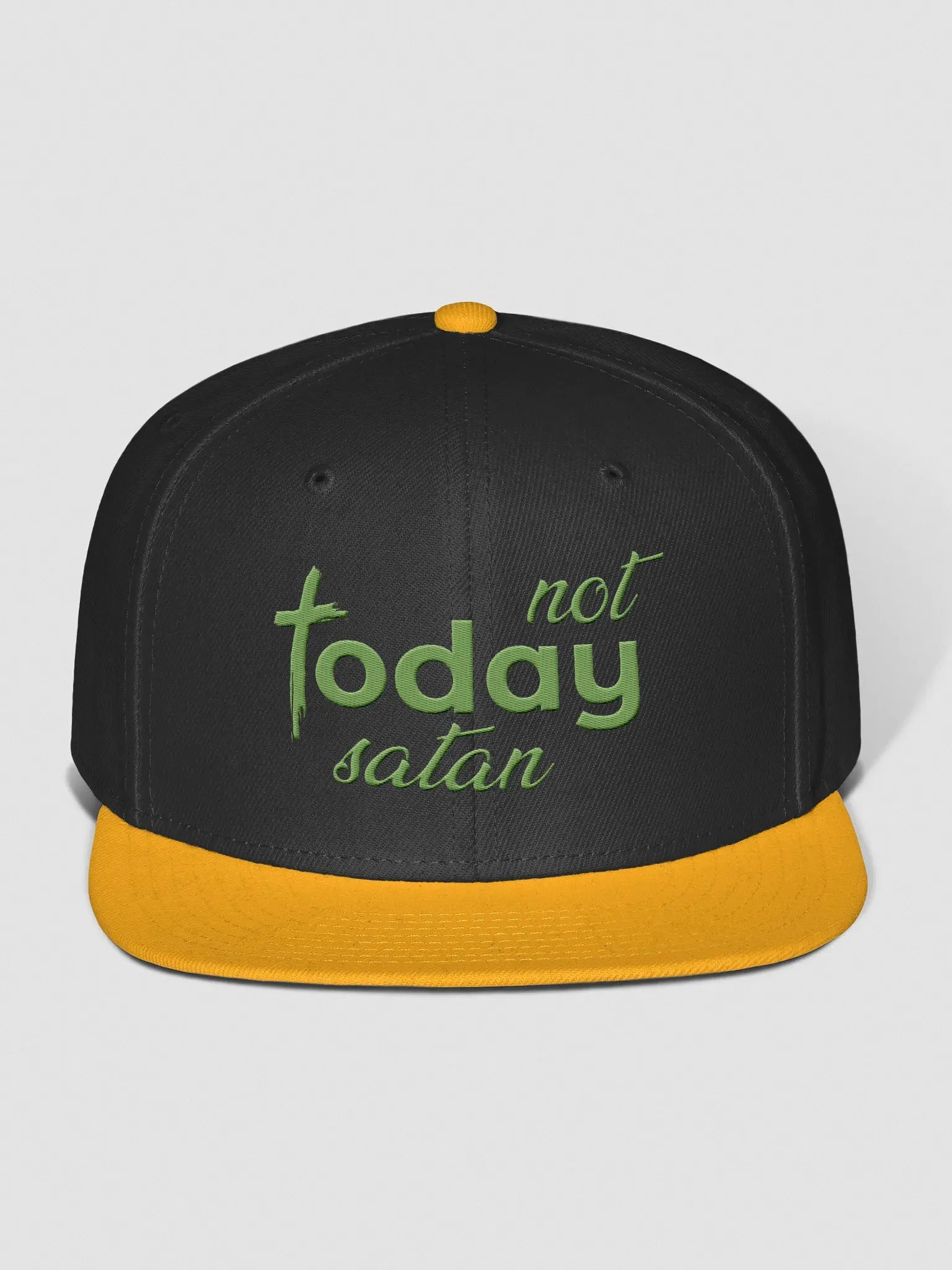 Not Today Satan Snapback Cap