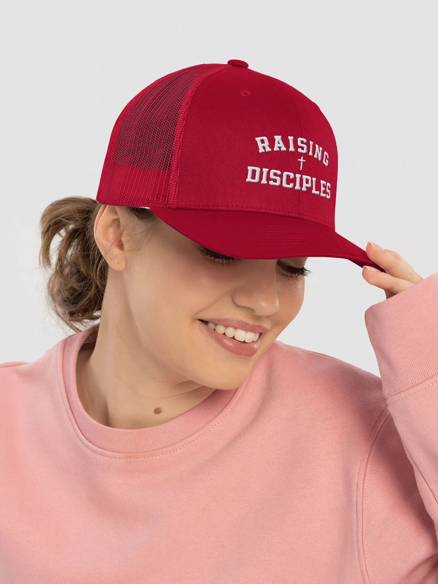 Raising Disciples Trucker Hat Embroidery