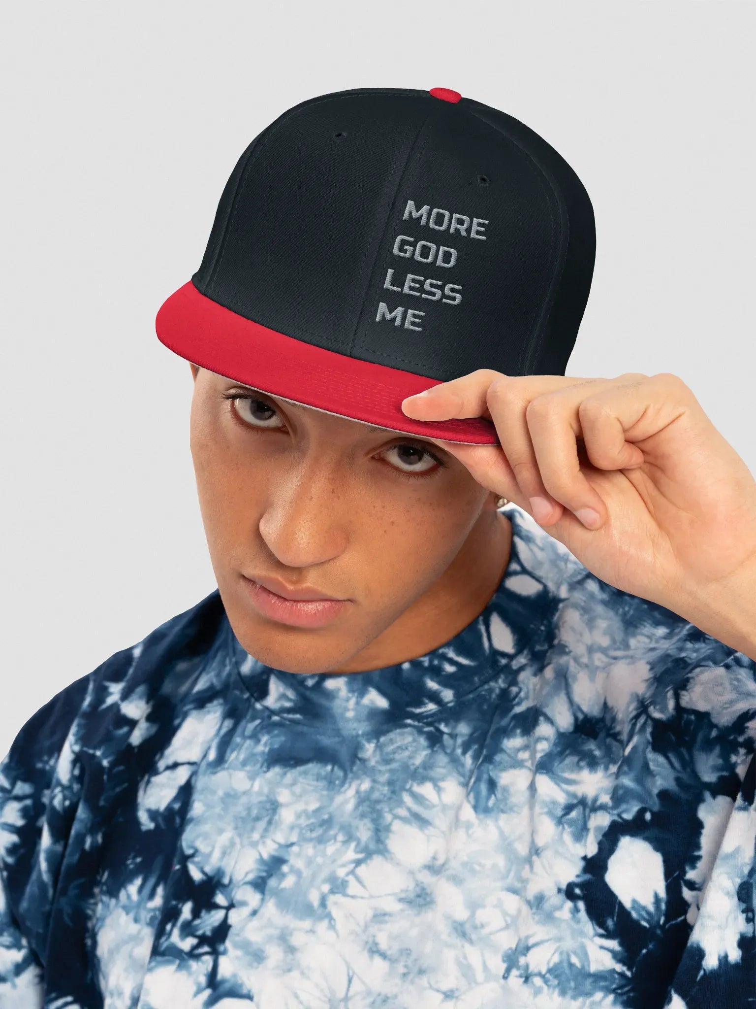 More God Less Me Snapback Cap