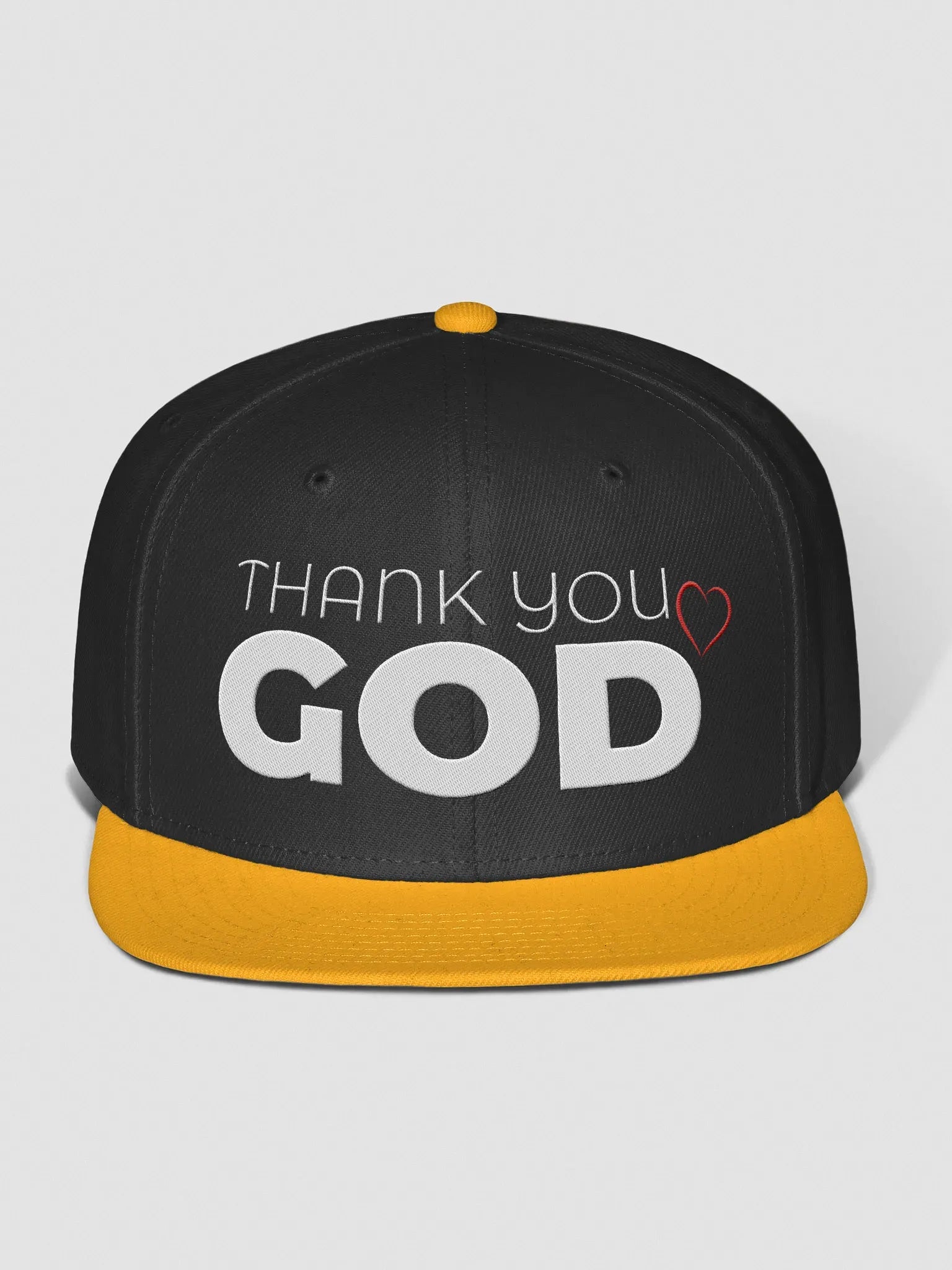 Thank you God Snapback Cap