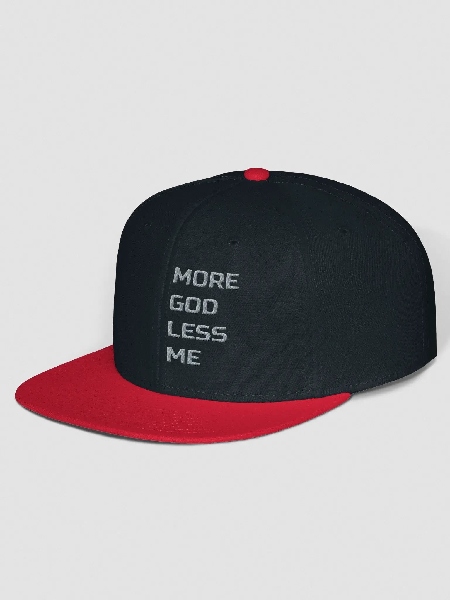 More God Less Me Snapback Cap