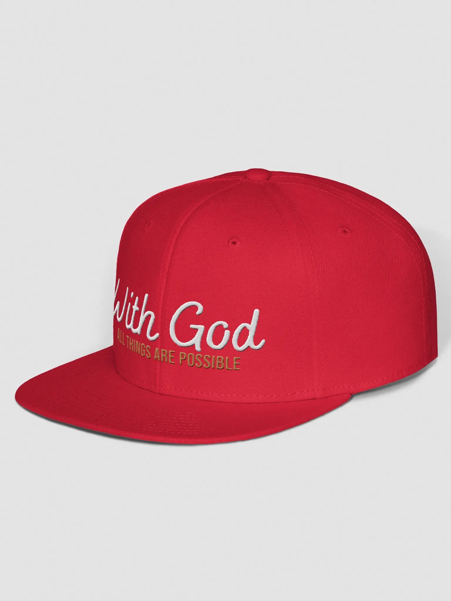 With God All things are possible Snapback Cap