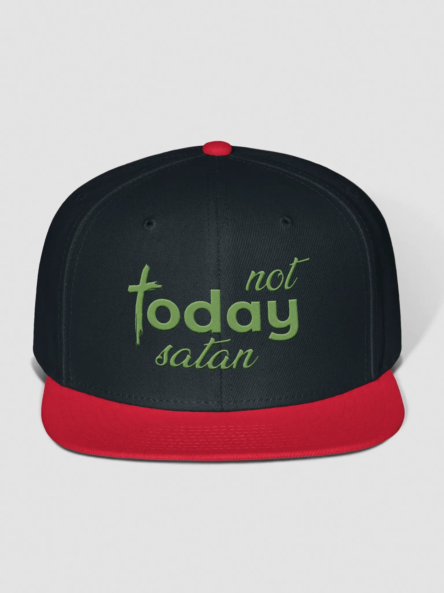 Not Today Satan Snapback Cap