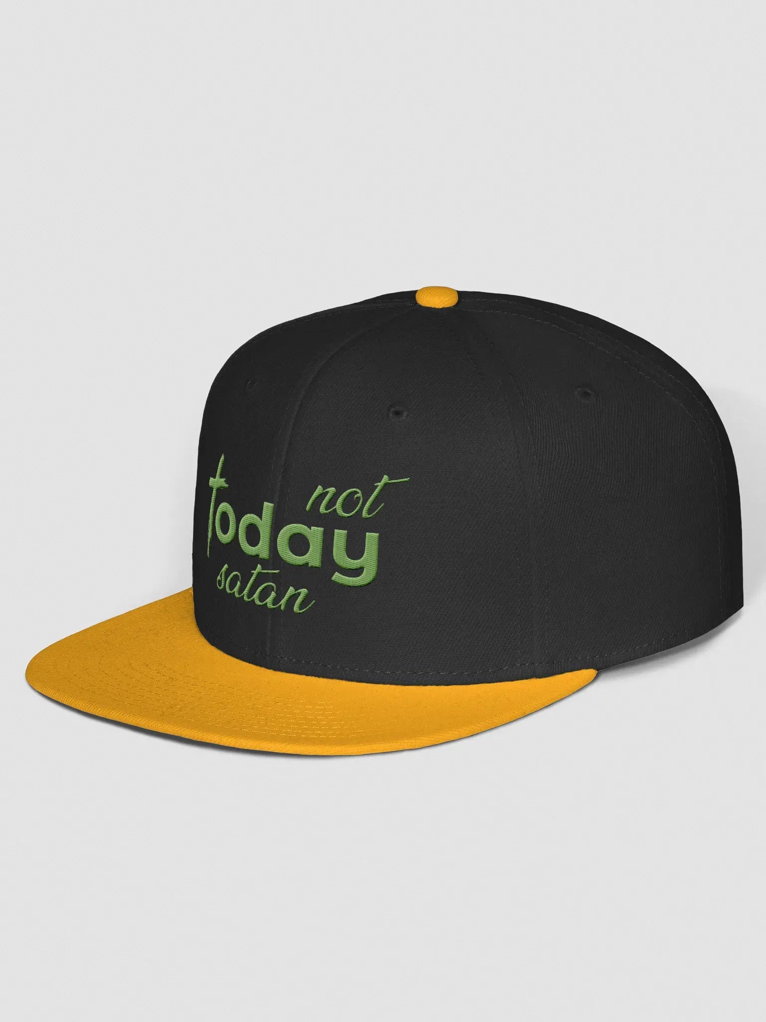 Not Today Satan Snapback Cap