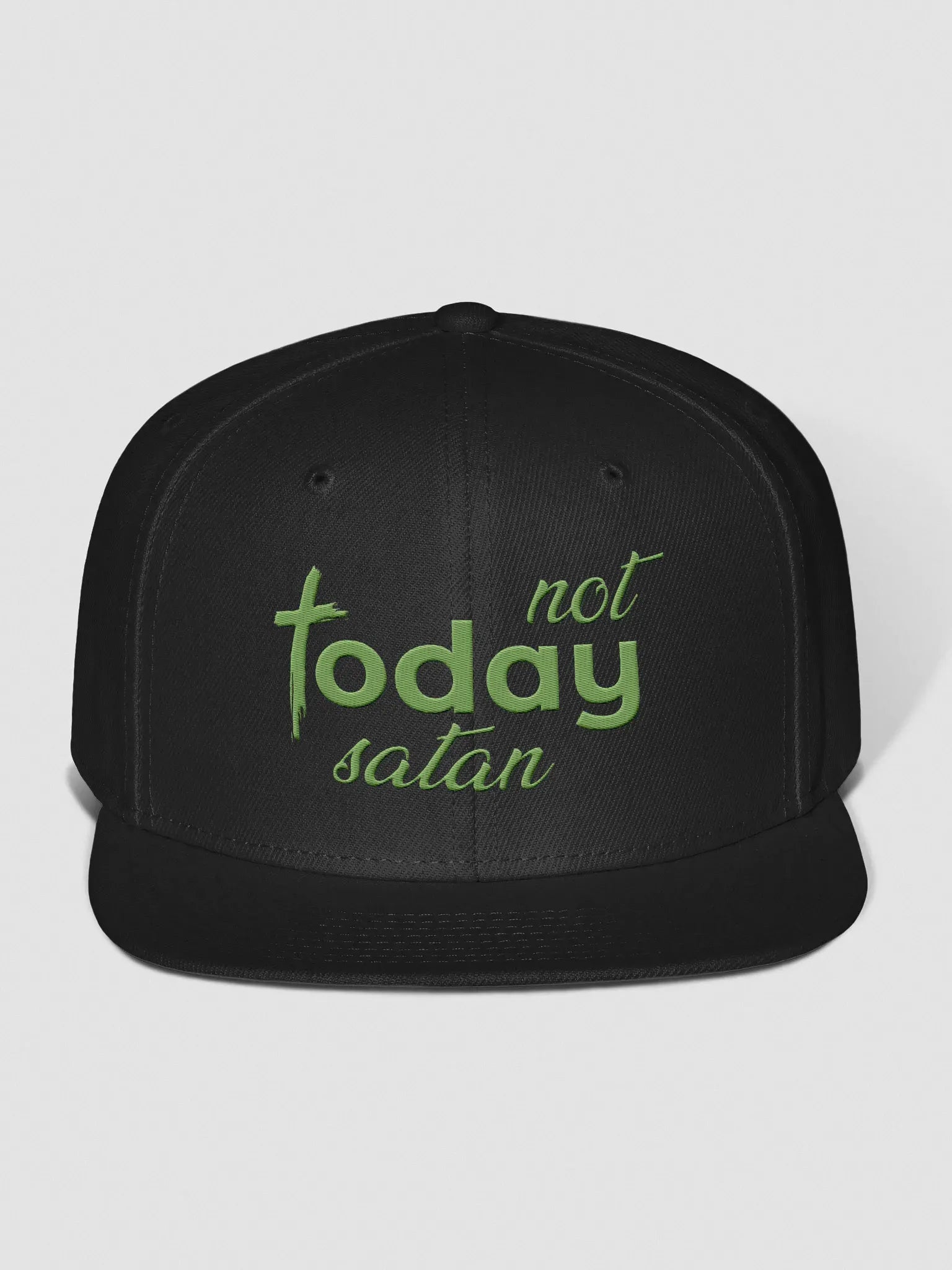 Not Today Satan Snapback Cap