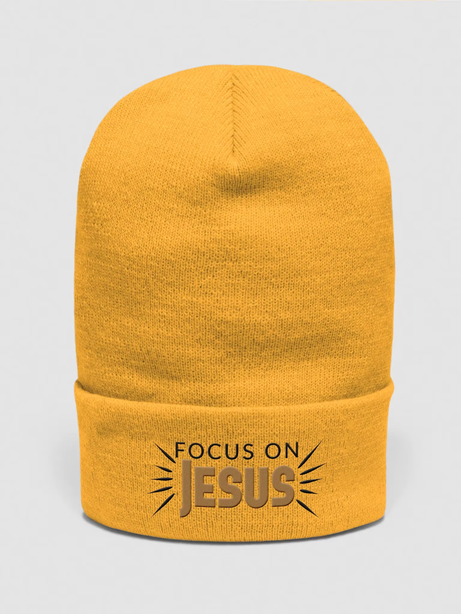 Focus on Jesus Cuffed Beanie