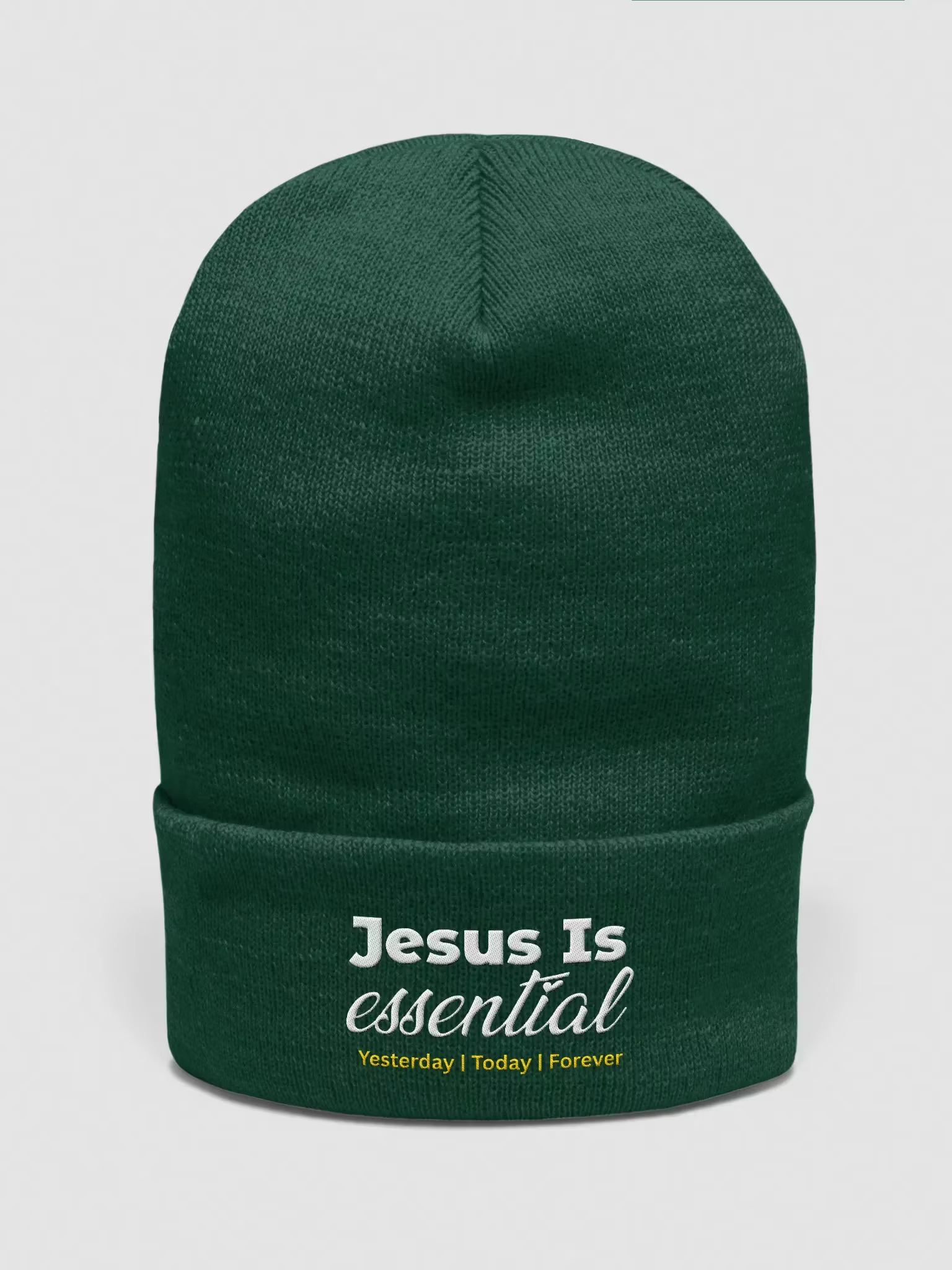 Jesus is Essential Cuffed Beanie