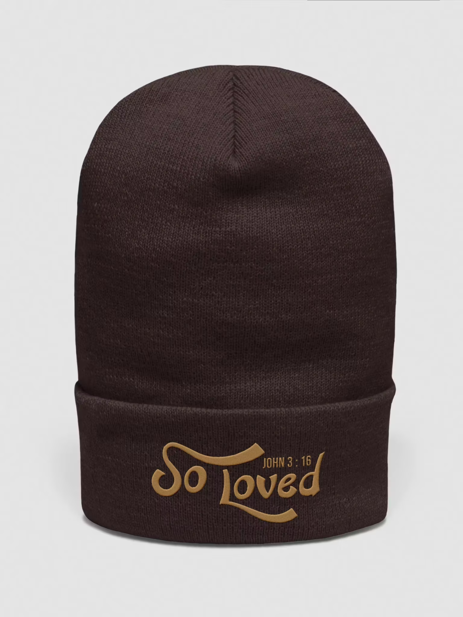 So Loved John 3 : 16 Cuffed Beanie