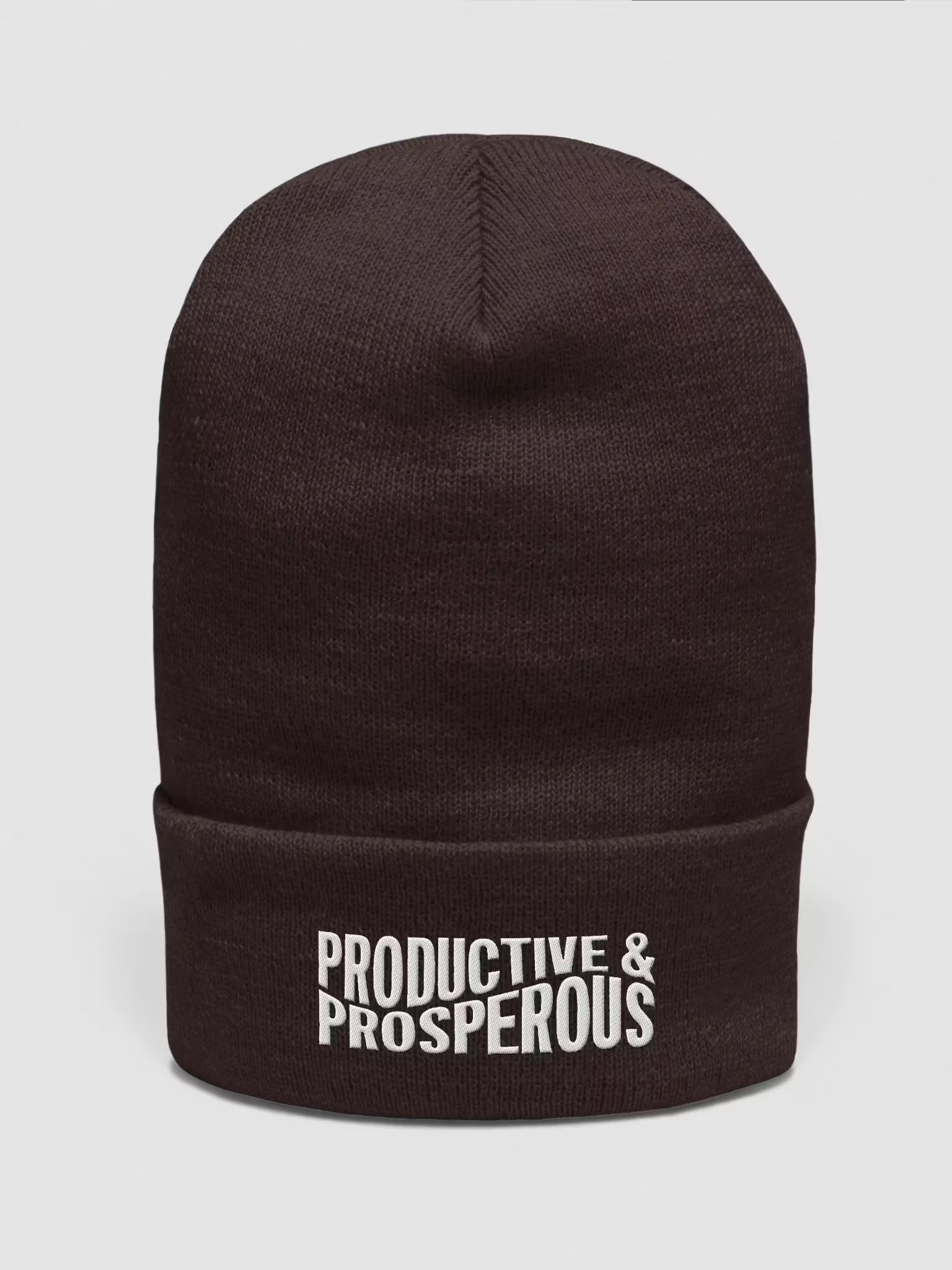 Productive & Prosperous Cuffed Beanie