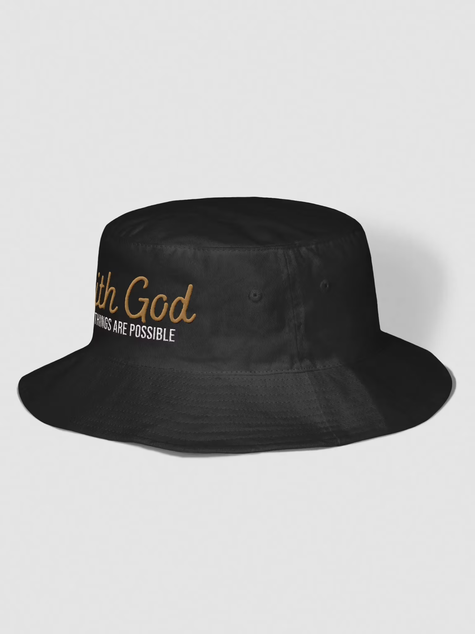 With God All Things Are Possible Bucket Hat
