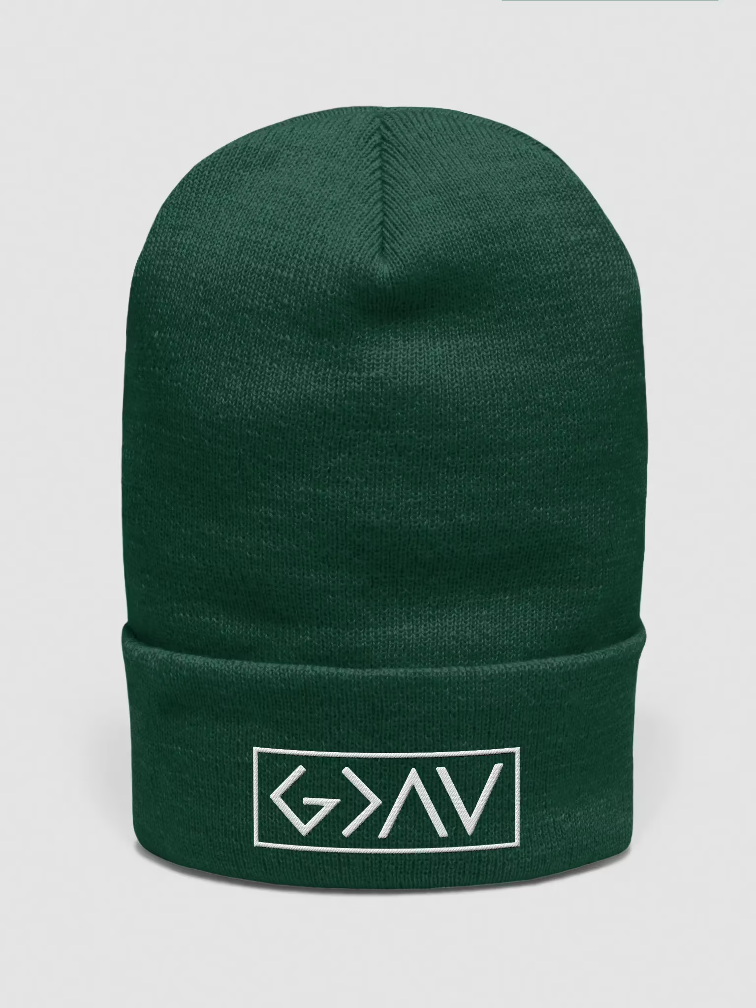 God is Greater than the Highs and Lows Cuffed Beanie