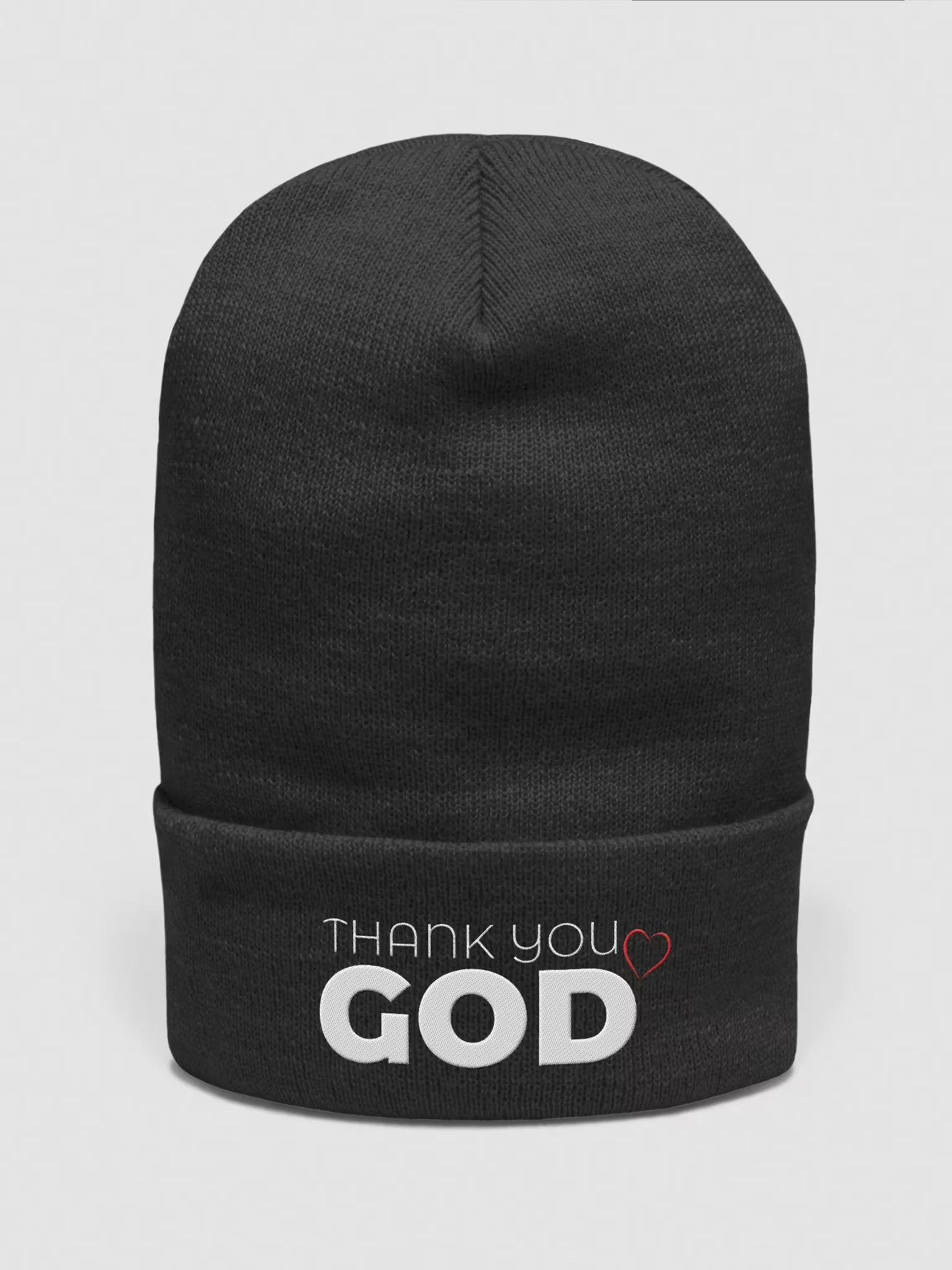 Thank you God Cuffed Beanie