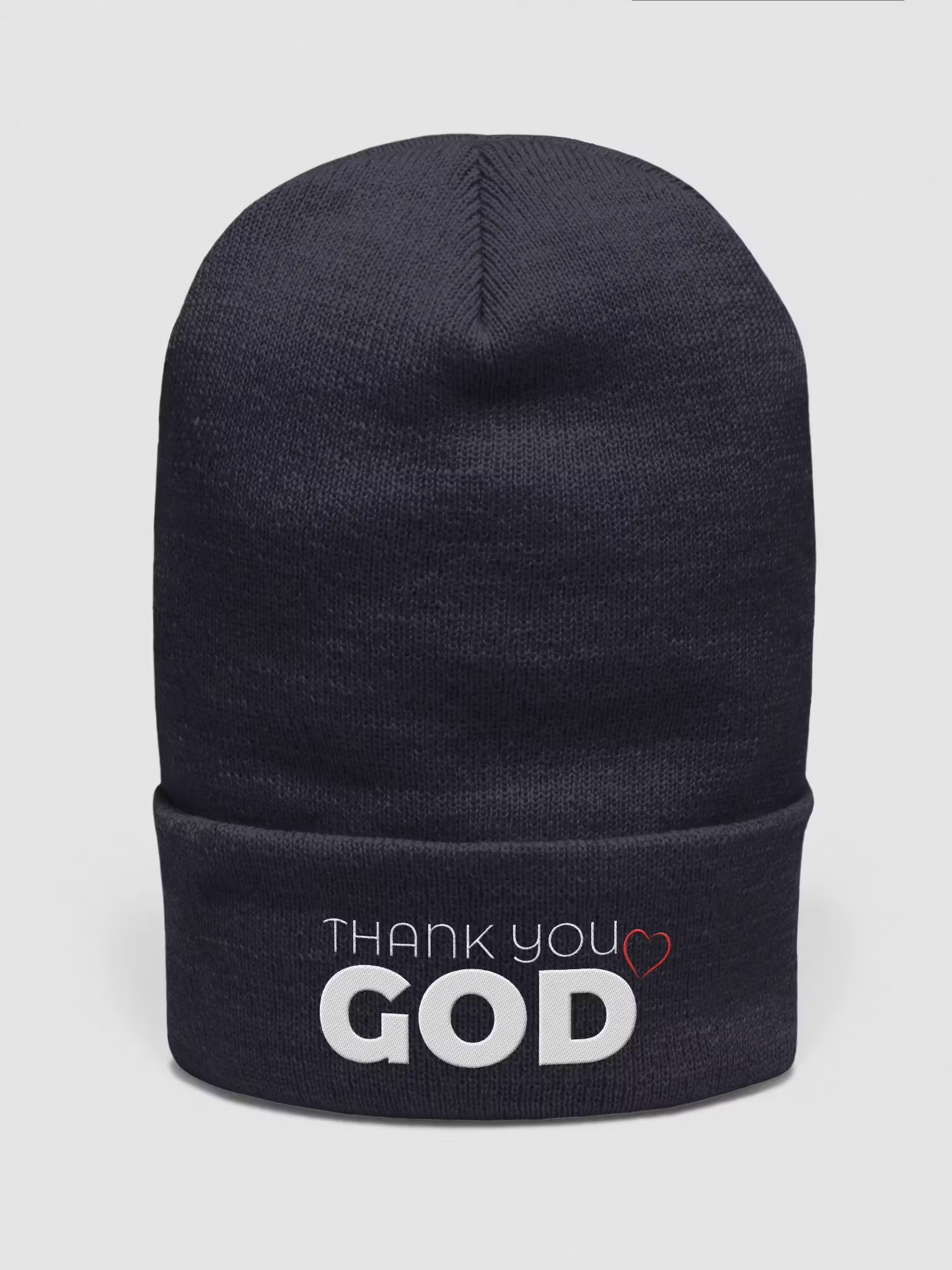Thank you God Cuffed Beanie