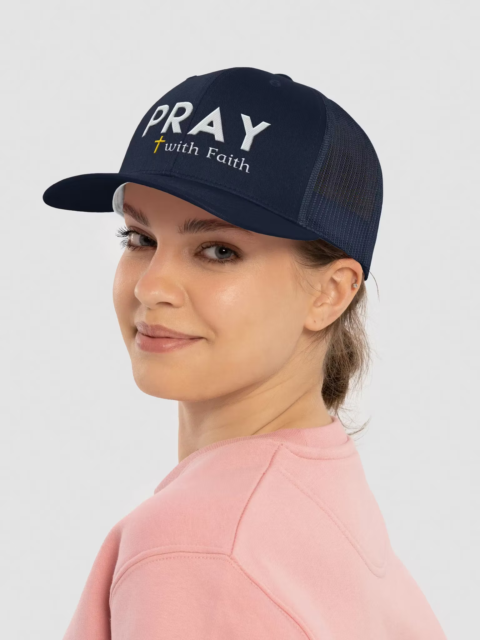 Pray with faith Trucker Hat