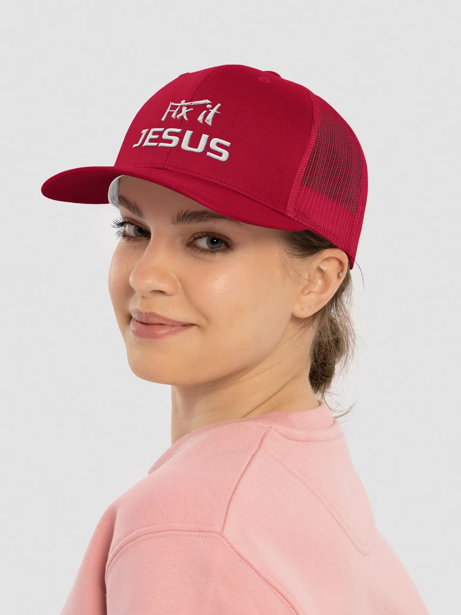 Fix it Jesus Trucker Hat