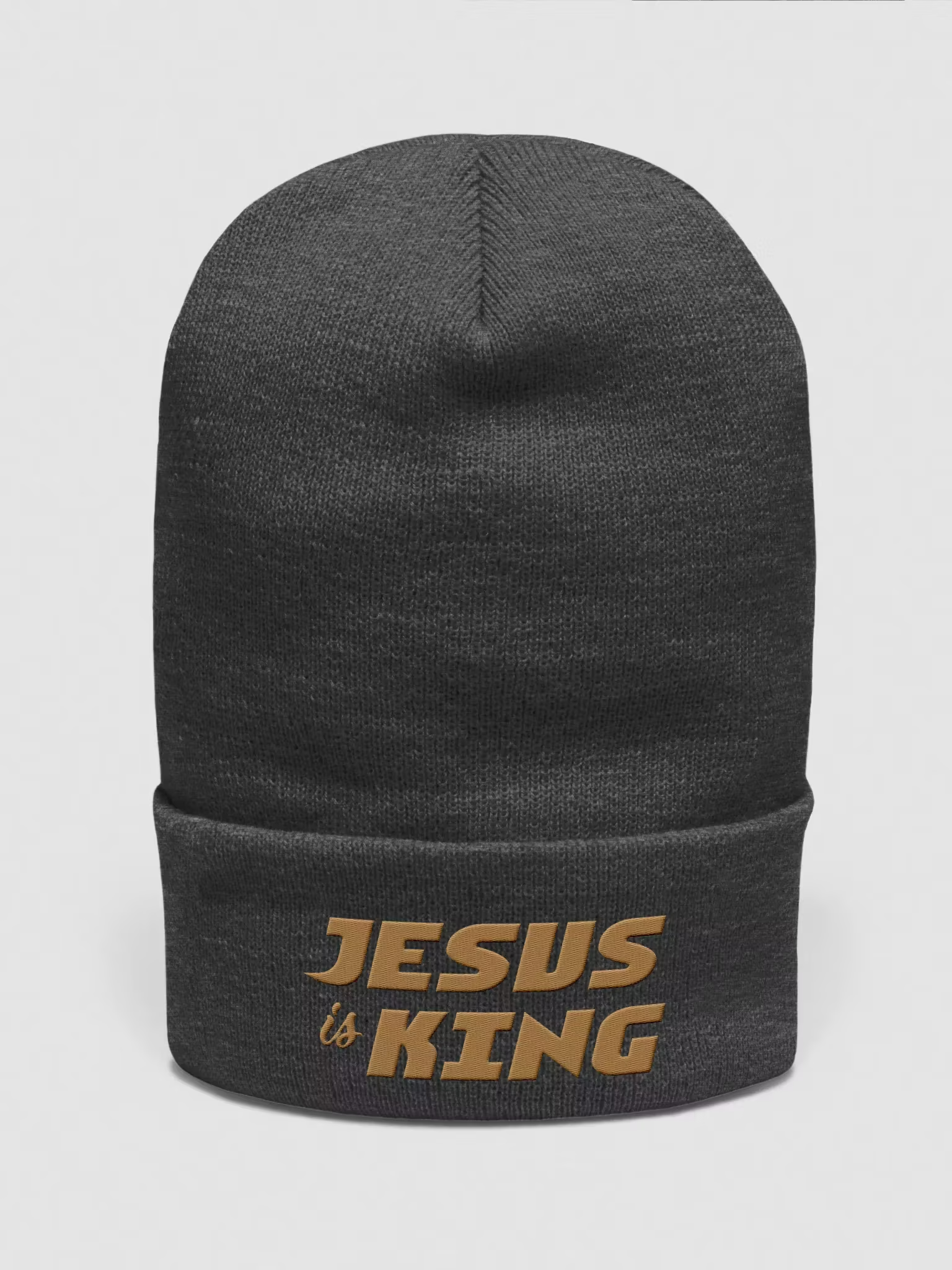 Jesus is King Cuffed Beanie