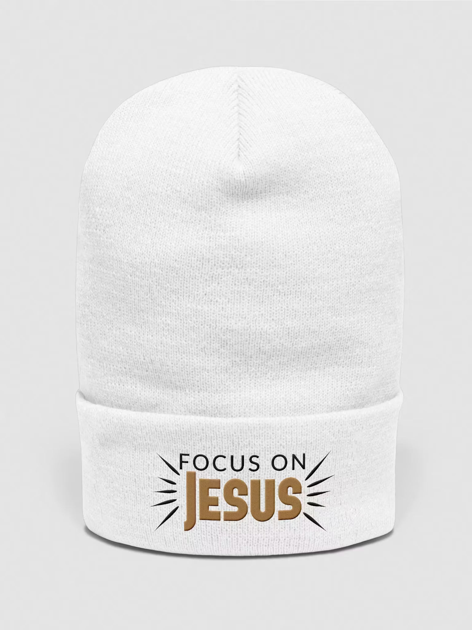 Focus on Jesus Cuffed Beanie