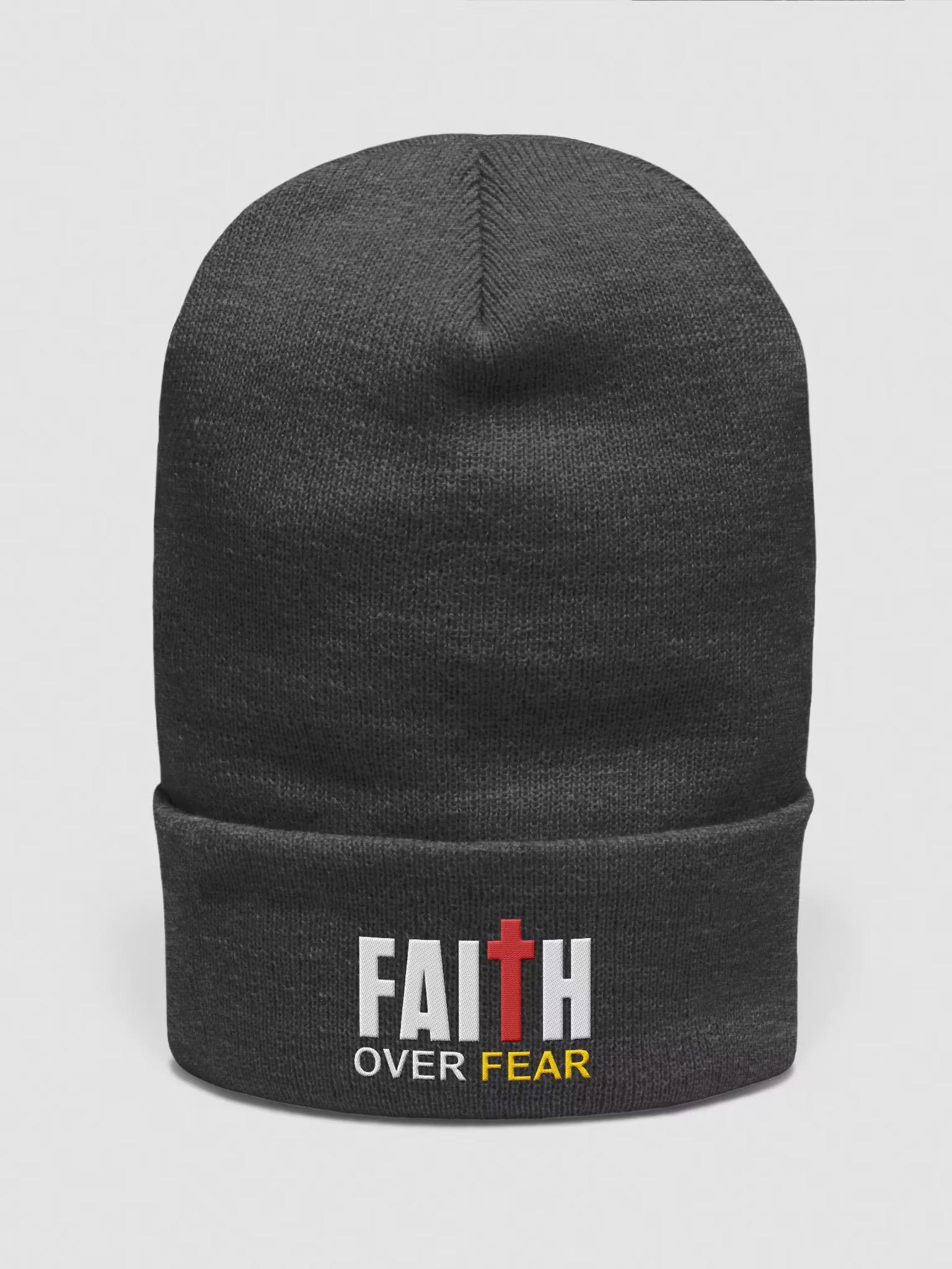 Faith Over Fear Cuffed Beanie