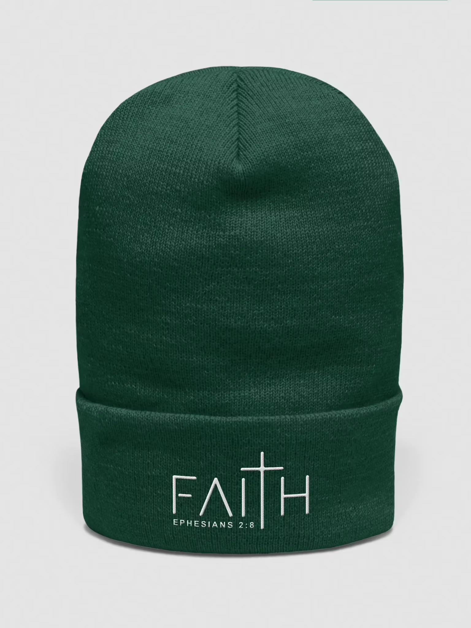 Faith - Ephesians 2 : 8 Cuffed Beanie