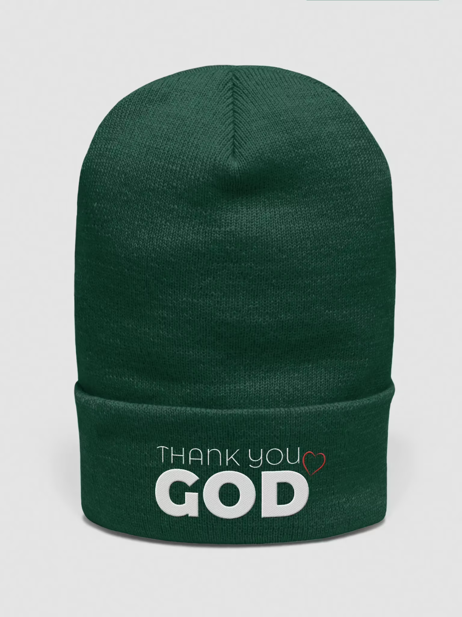 Thank you God Cuffed Beanie