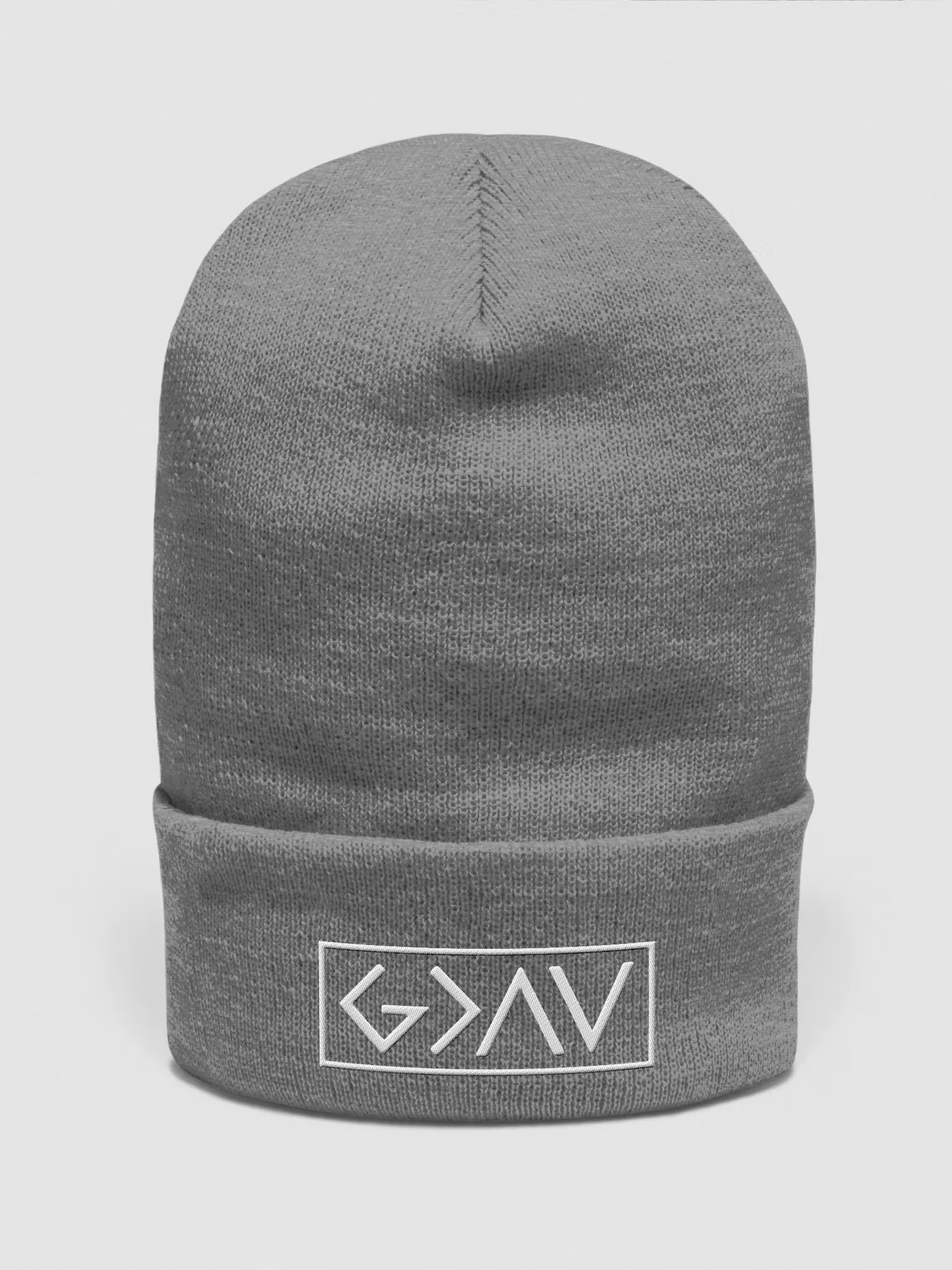 God is Greater than the Highs and Lows Cuffed Beanie