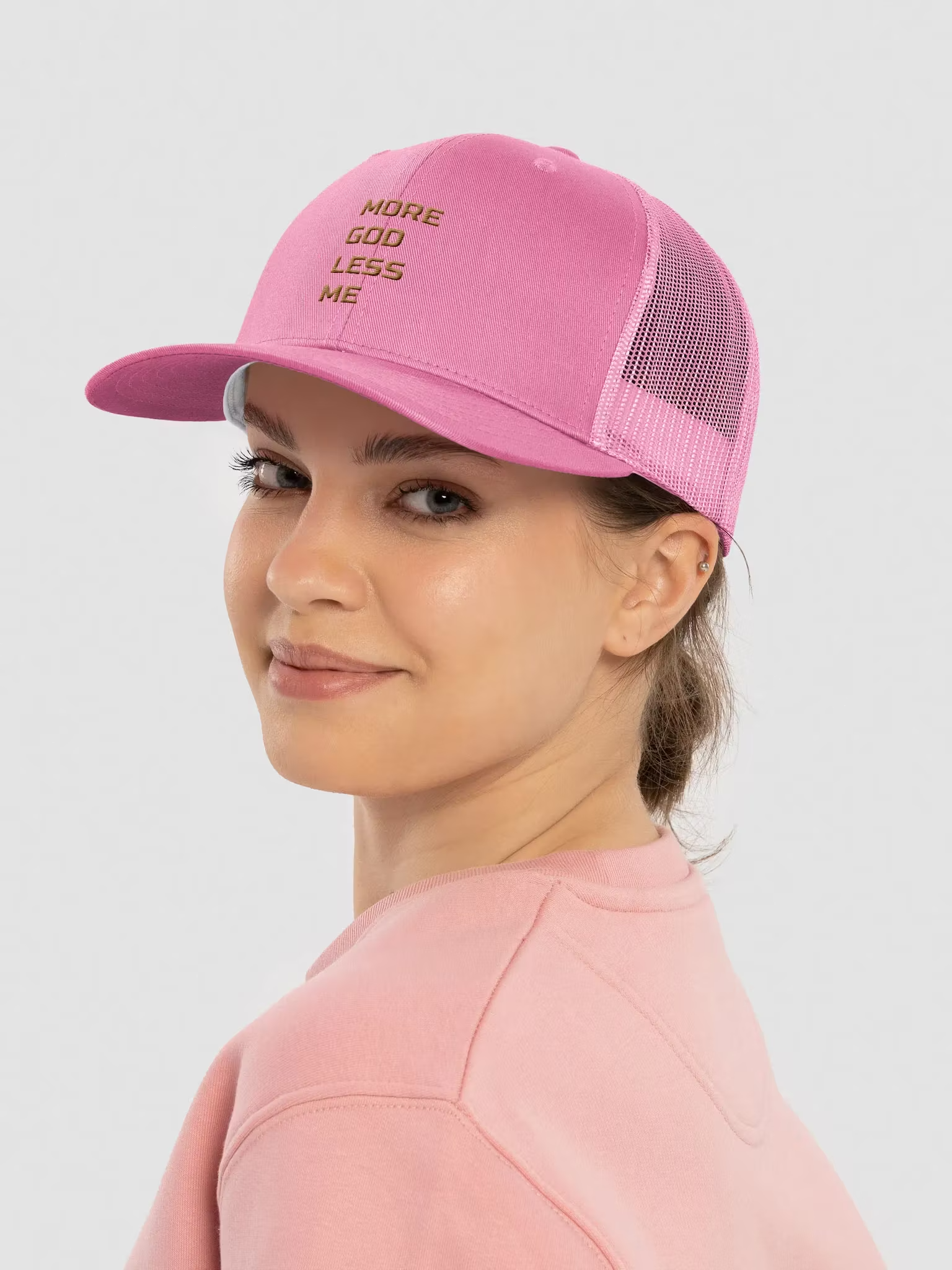 More God Less Me Trucker Hat