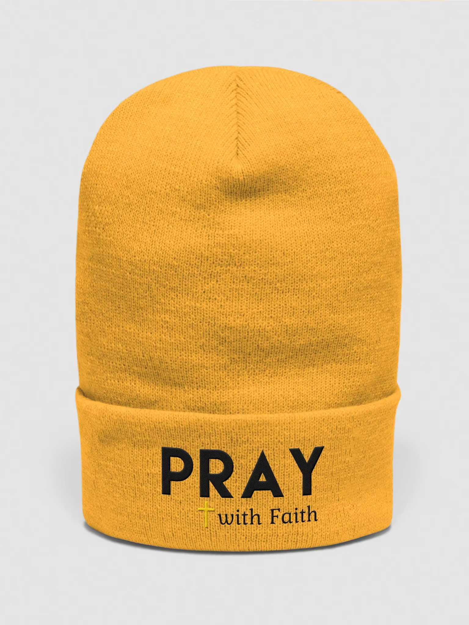 Pray with Faith Cuffed Beanie