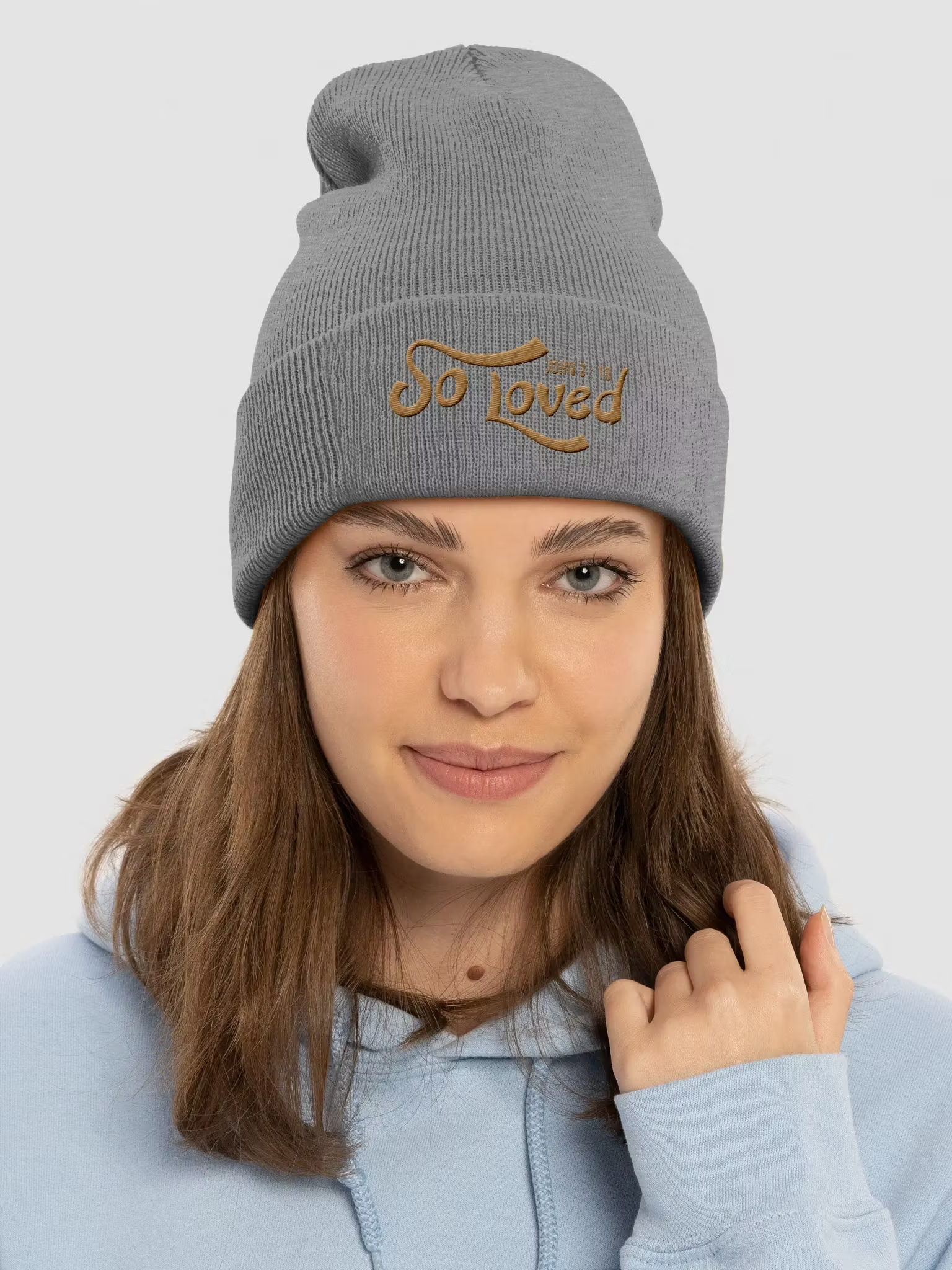 So Loved John 3 : 16 Cuffed Beanie
