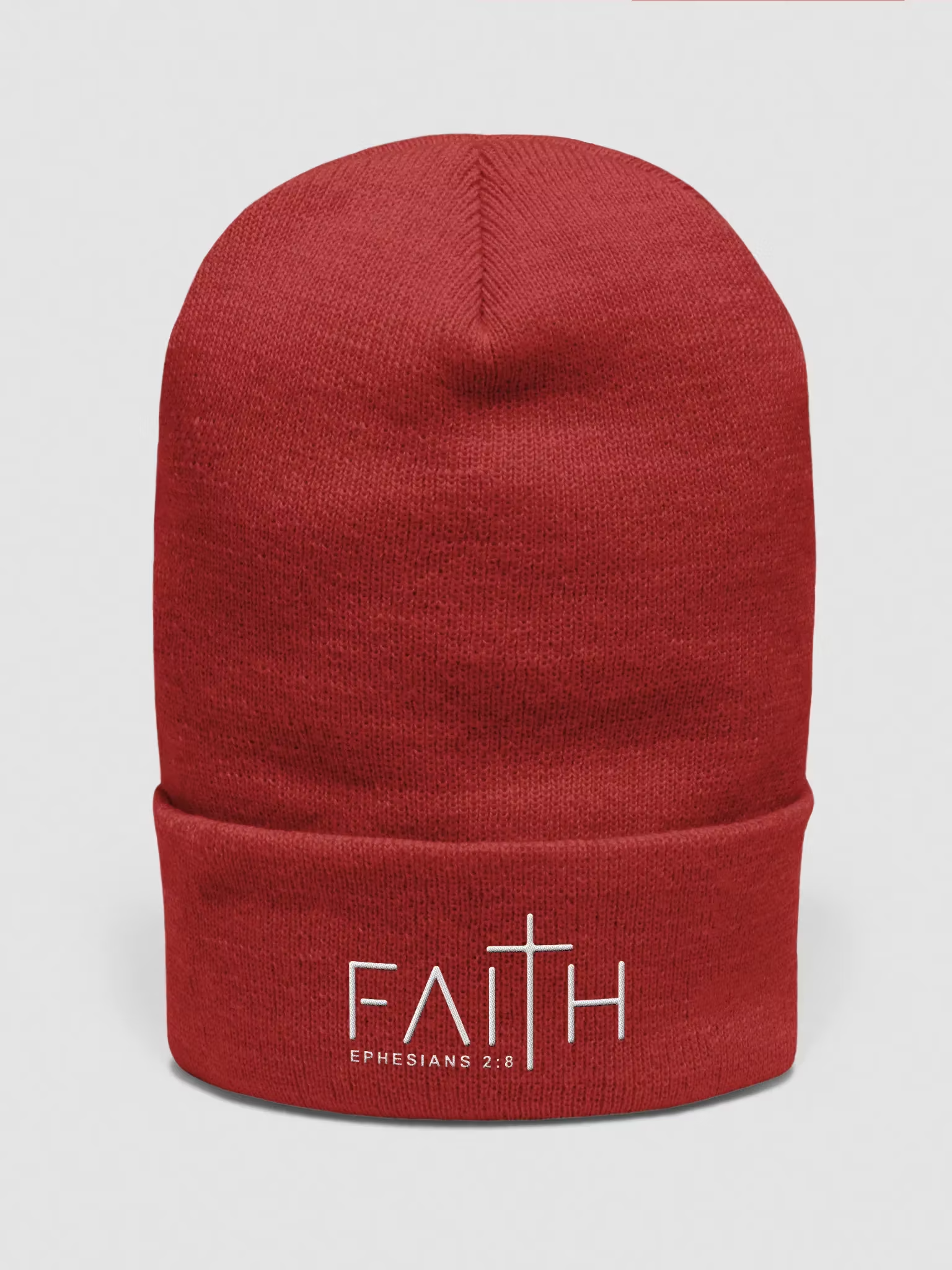 Faith - Ephesians 2 : 8 Cuffed Beanie